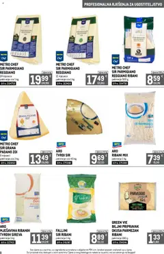 Metro - Profesionalna rješenja za ugostiteljstvo - Pregled kataloga iz trgovine Metro, vrijedi od 01.10.2025 | Stranica: 8 | Proizvodi: Grana Padano, Parmezan, Sir, Tvrdi sir