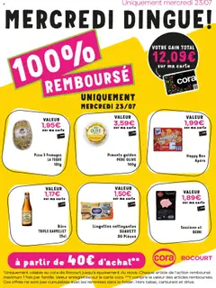 Cora - Les offres 100% remboursés chez cora Rocourt  - Voorbeeld van een folder van Cora, geldig van 23.07.2025