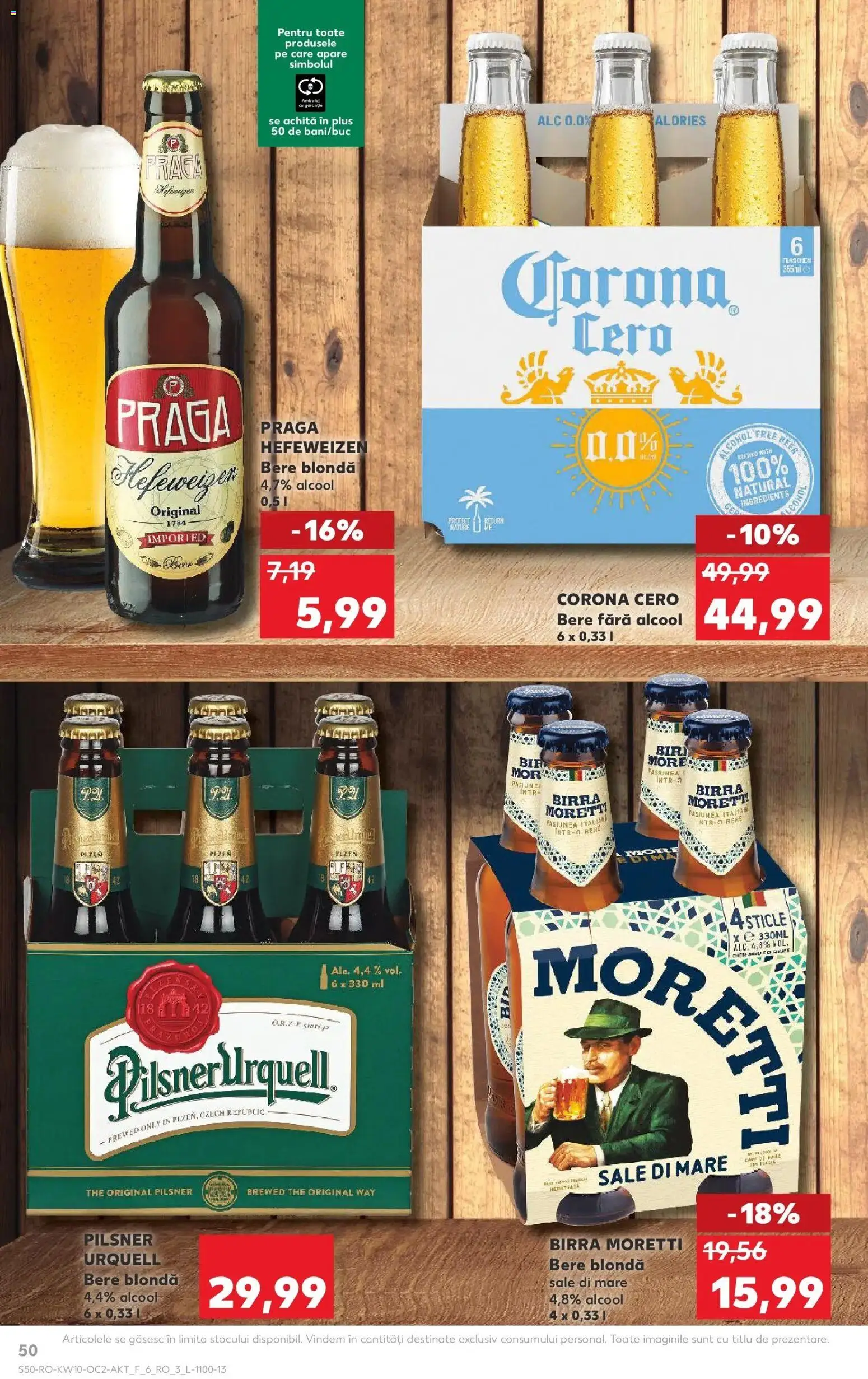 Noul catalog Kaufland – valabil de la 04.03.2026 | Pagină: 50 | Produse: Bere