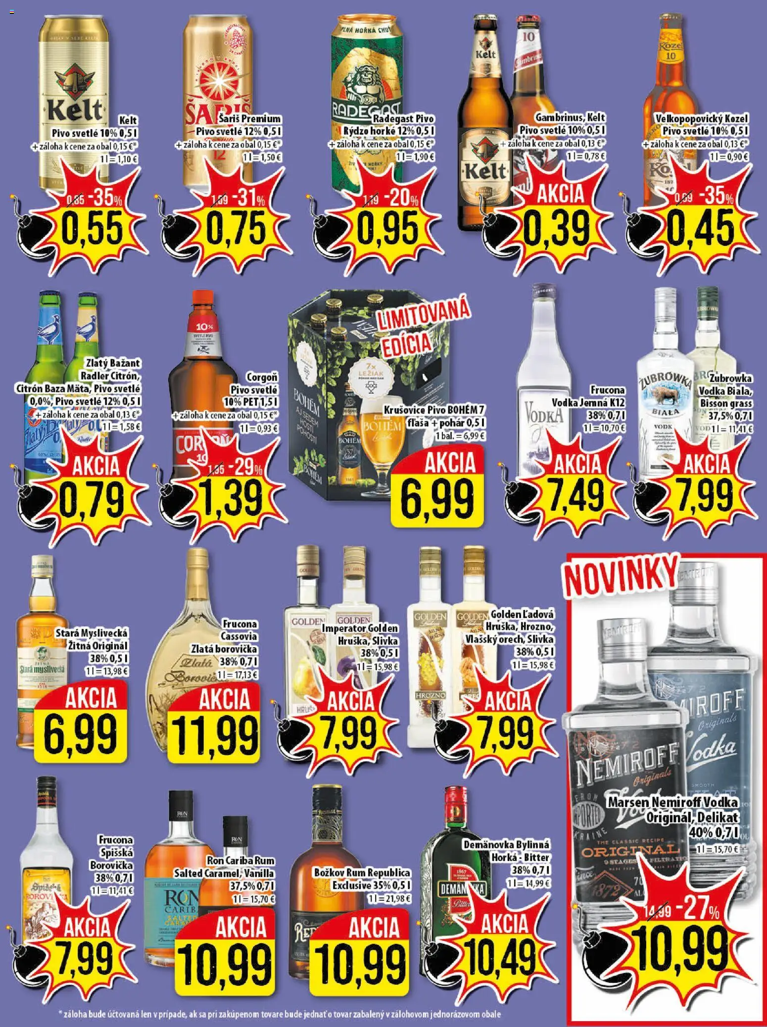 Nové Klas akcie – leták je platný od 30.03.2026 | Strana: 20 | Produkty: Pivo, Božkov, Krušovice, Zlatý Bažant