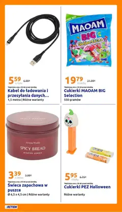 Pogląd oferty "Action Gazetka" - ważna od 29.10.2025 | Strona: 24 | Produkty: Kabel, Cukierki