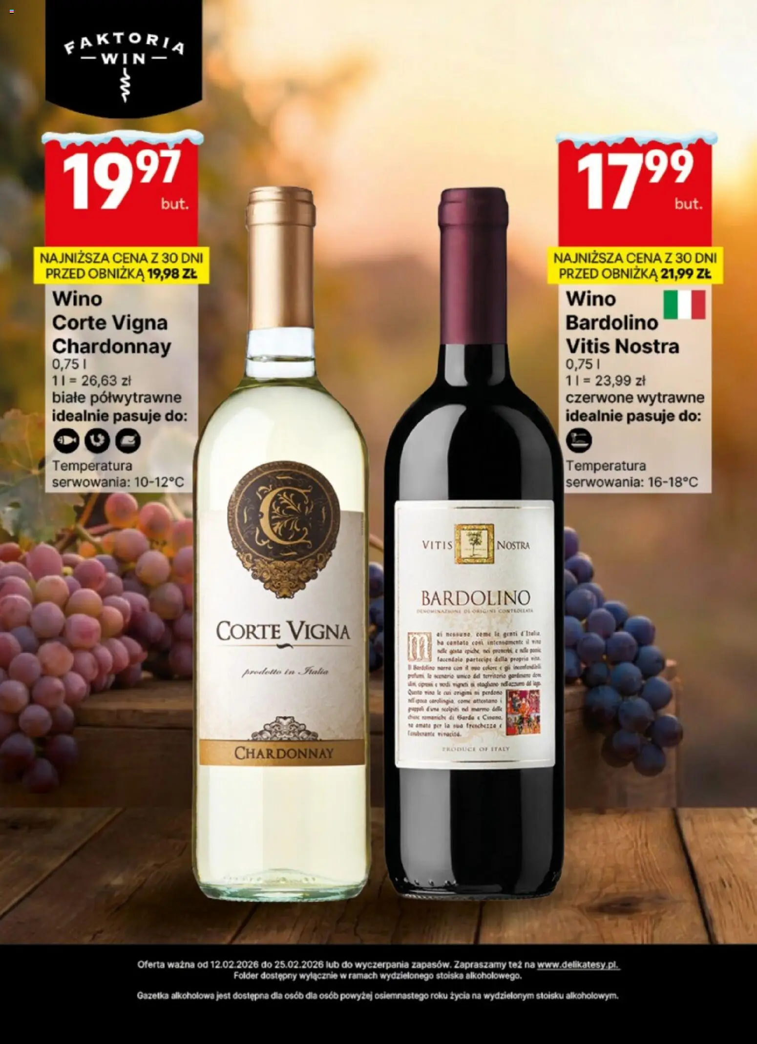 Delikatesy Centrum Gazetka - DeliBarek od 12.02.2026 | Strona: 3 | Produkty: Chardonnay, Wino