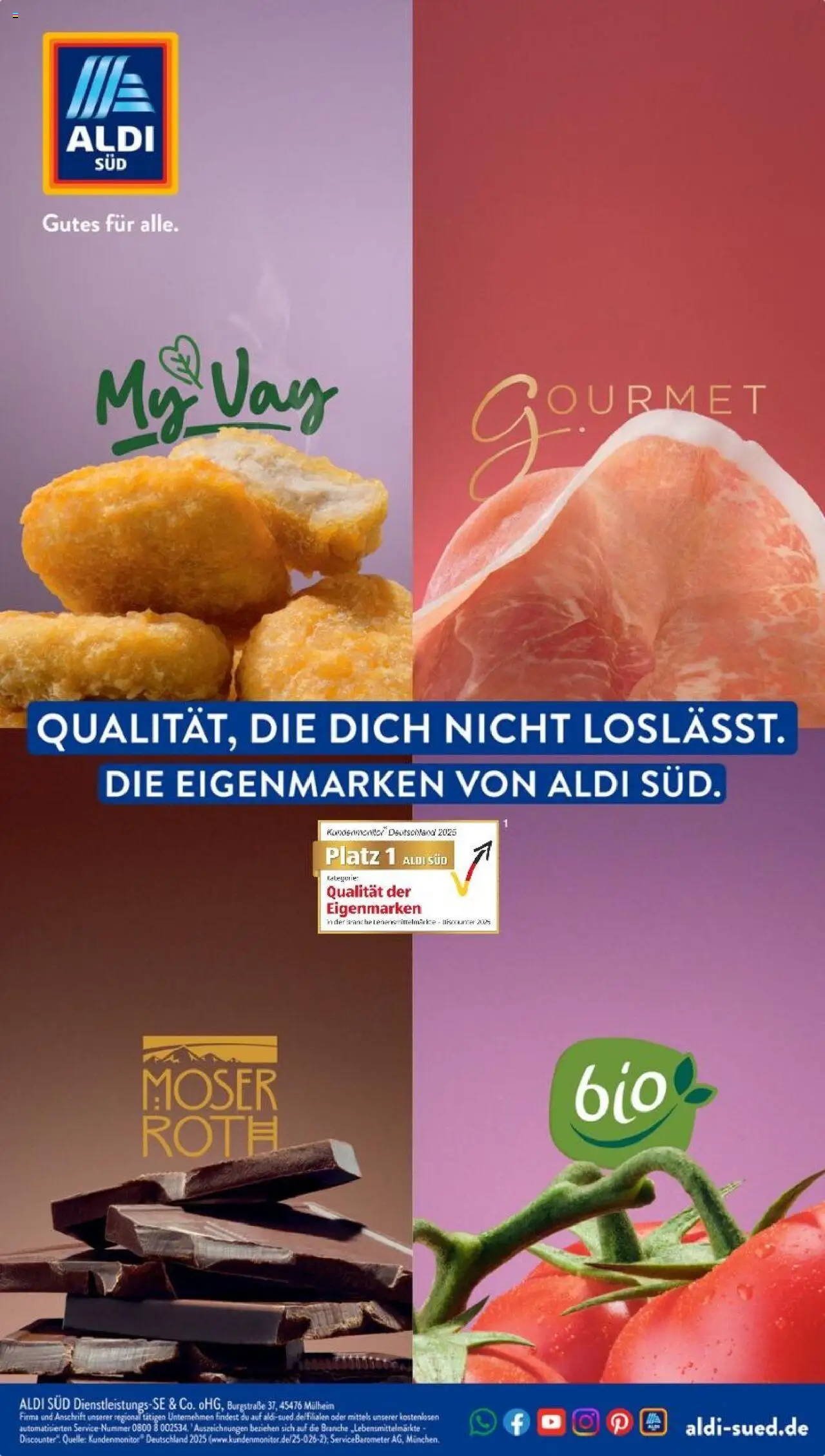 Aldi Süd Eigenmarken – gültig ab 06.10.2025 | Seite: 1
