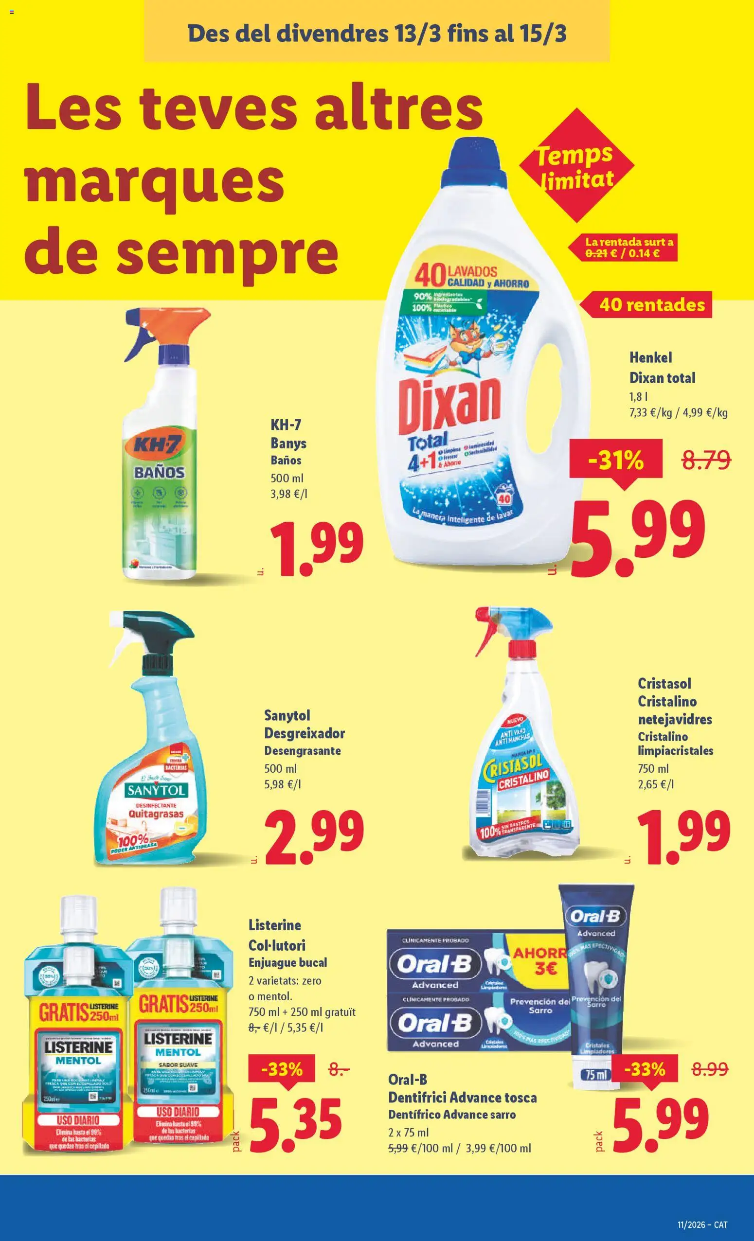 Lidl folleto │ válido desde el 09.03.2026 | Página: 51 | Productos: Limpiacristales, Enjuague bucal