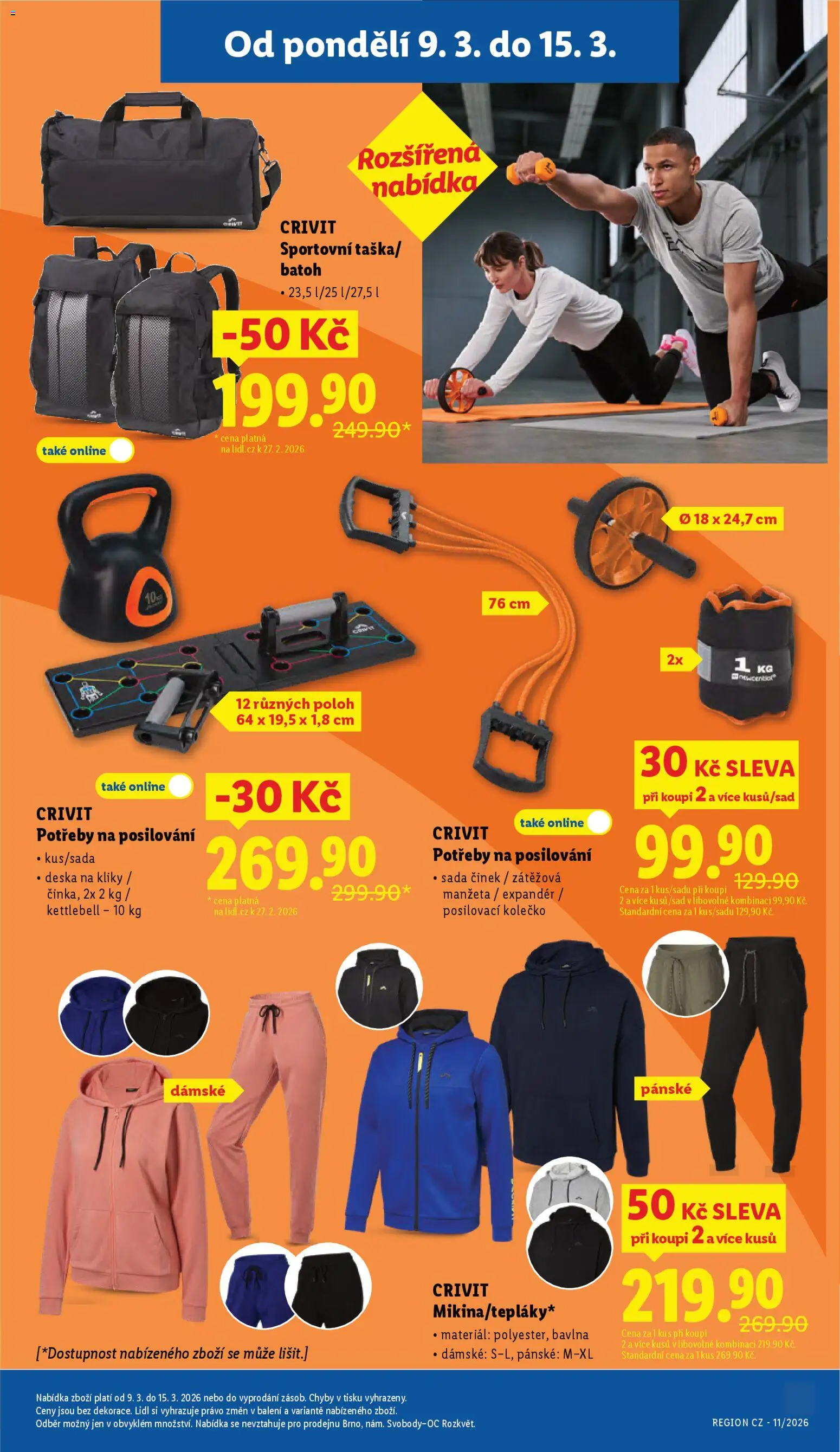 Lidl leták - Spotřební zboží od 09.03.2026 | Strana: 13 | Produkty: Batoh, Kettlebell
