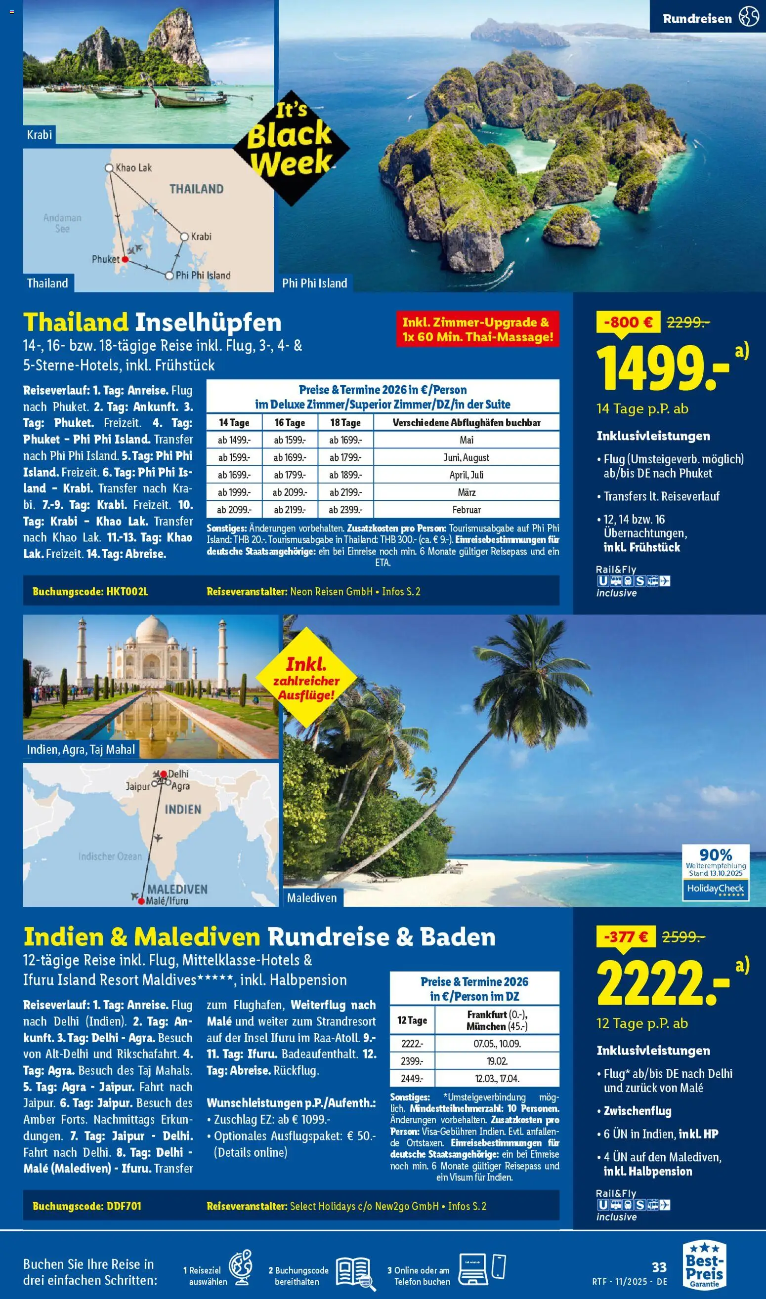 Lidl Reisen - Black Friday – gültig ab 12.11.2025 | Seite: 33 | Produkte: HP, Telefon