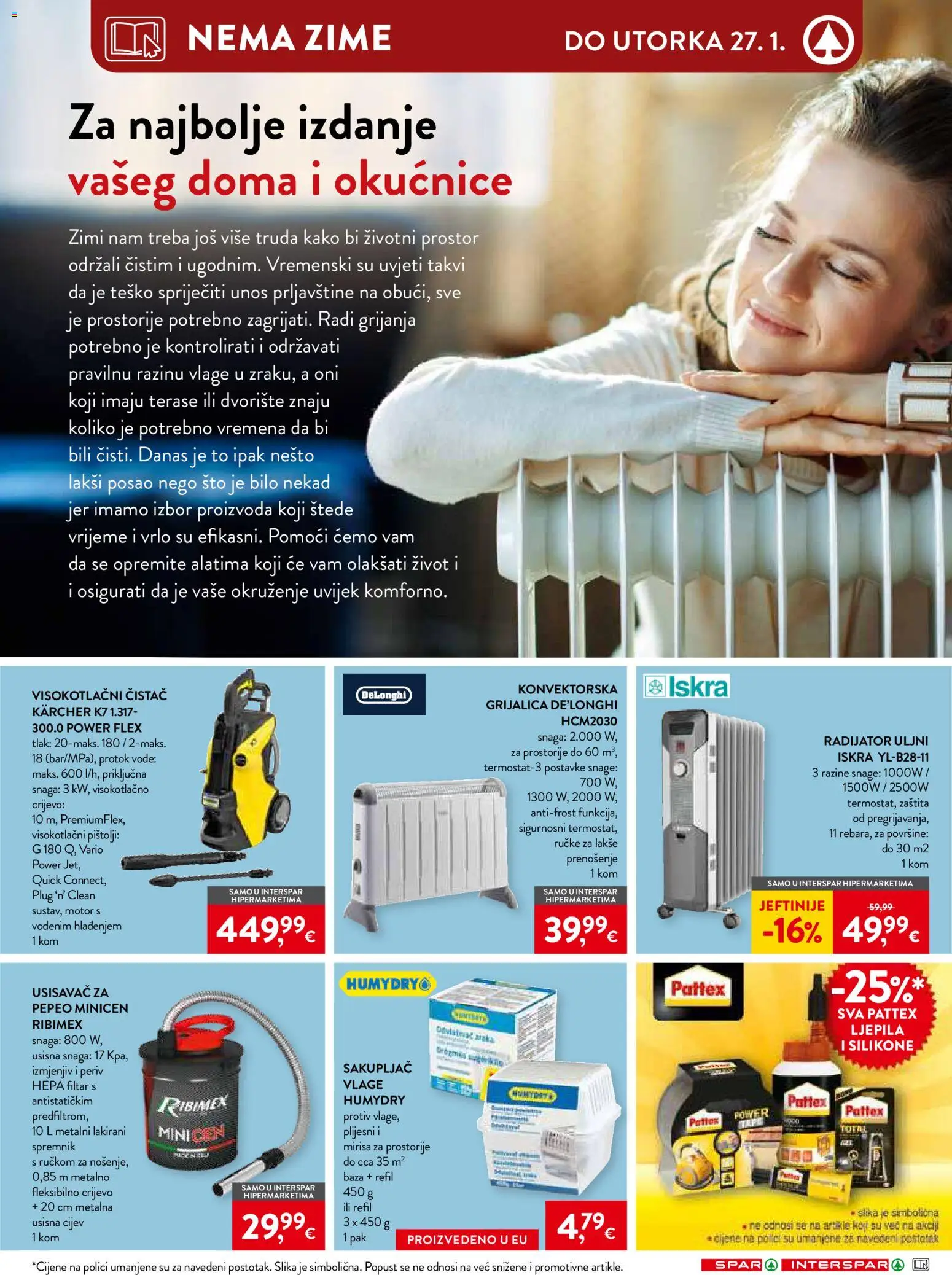 Spar katalog | vrijedi od 14.01.2026 | Stranica: 32 | Proizvodi: Usisavač, Radijator, Kärcher, Visokotlačni čistač
