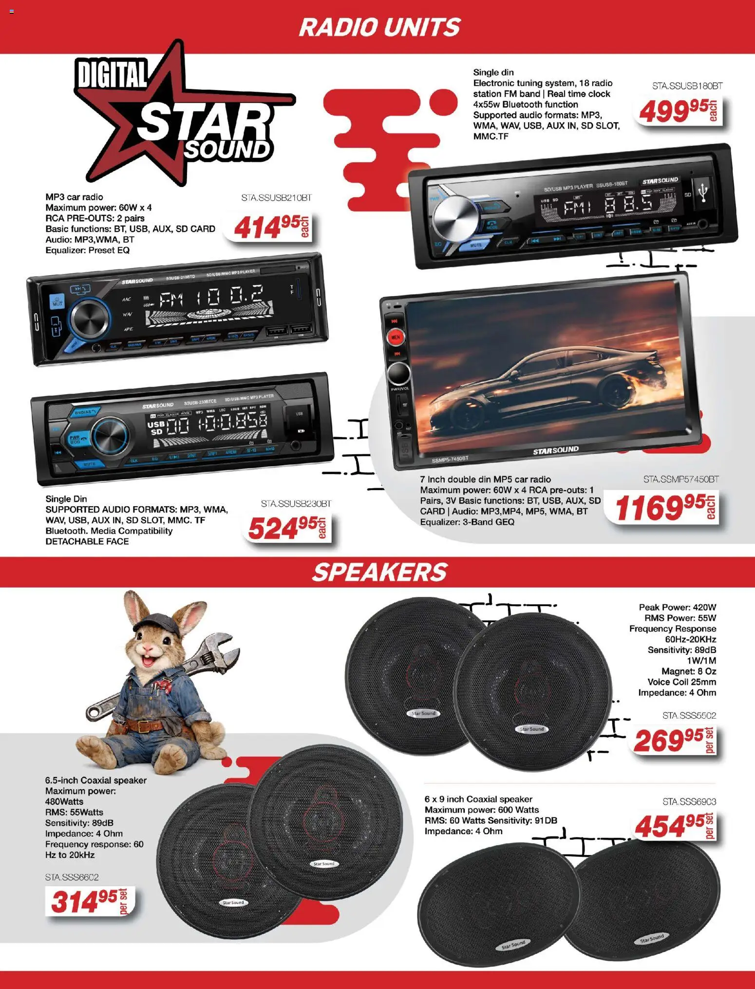 New AutoZone Specials catalogue – valid from 19.03.2026 | Page: 5 | Products: MP3, Player, Speaker, Clock
