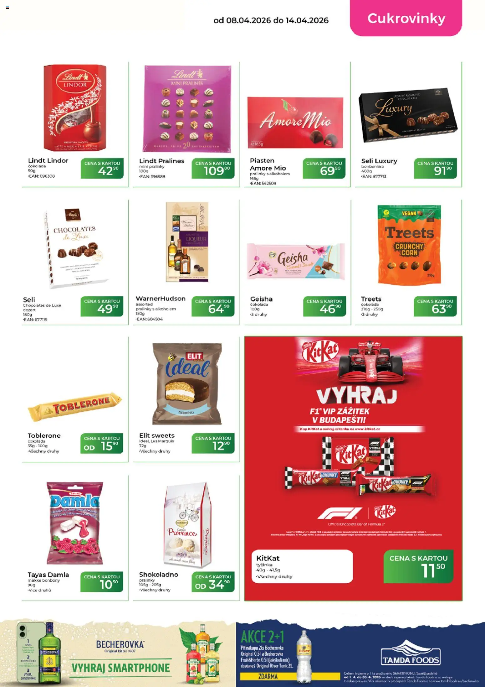 Tamda Foods leták od 08.04.2026 | Strana: 29 | Produkty: Lindt, Bonbóny, Bonboniéra, River tonic