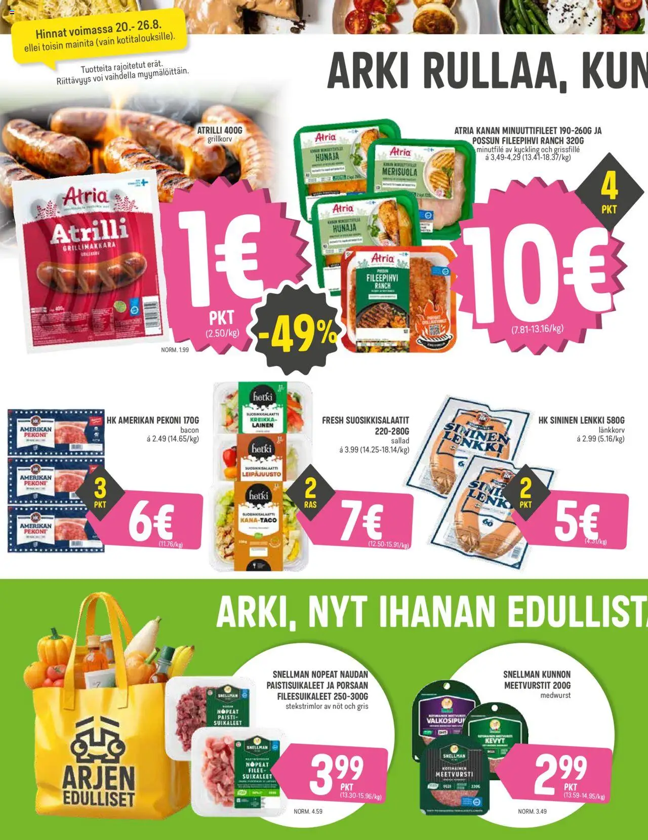  | Sivu: 4 | Tuotteet: Meetvursti, Voi, Grillimakkara, Hunaja