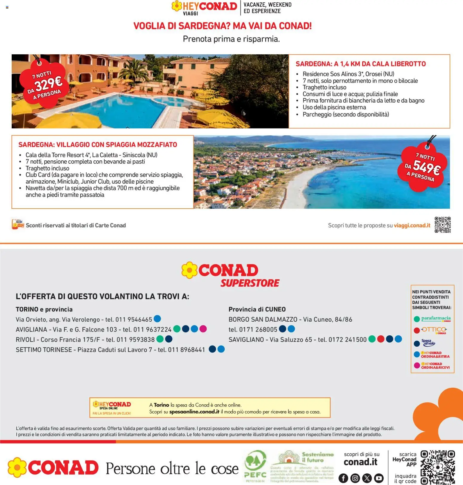 Volantino Conad del 08.04.2026 | Pagina: 32 | Prodotti: Piscina, Letto, Biancheria da letto, Bagno