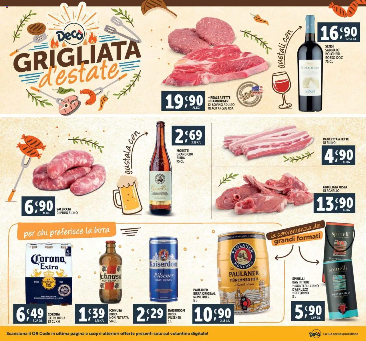 Volantino Decò del 08.08.2025 | Pagina: 8 | Prodotti: Pancetta, Suino, Salsiccia, Agnello