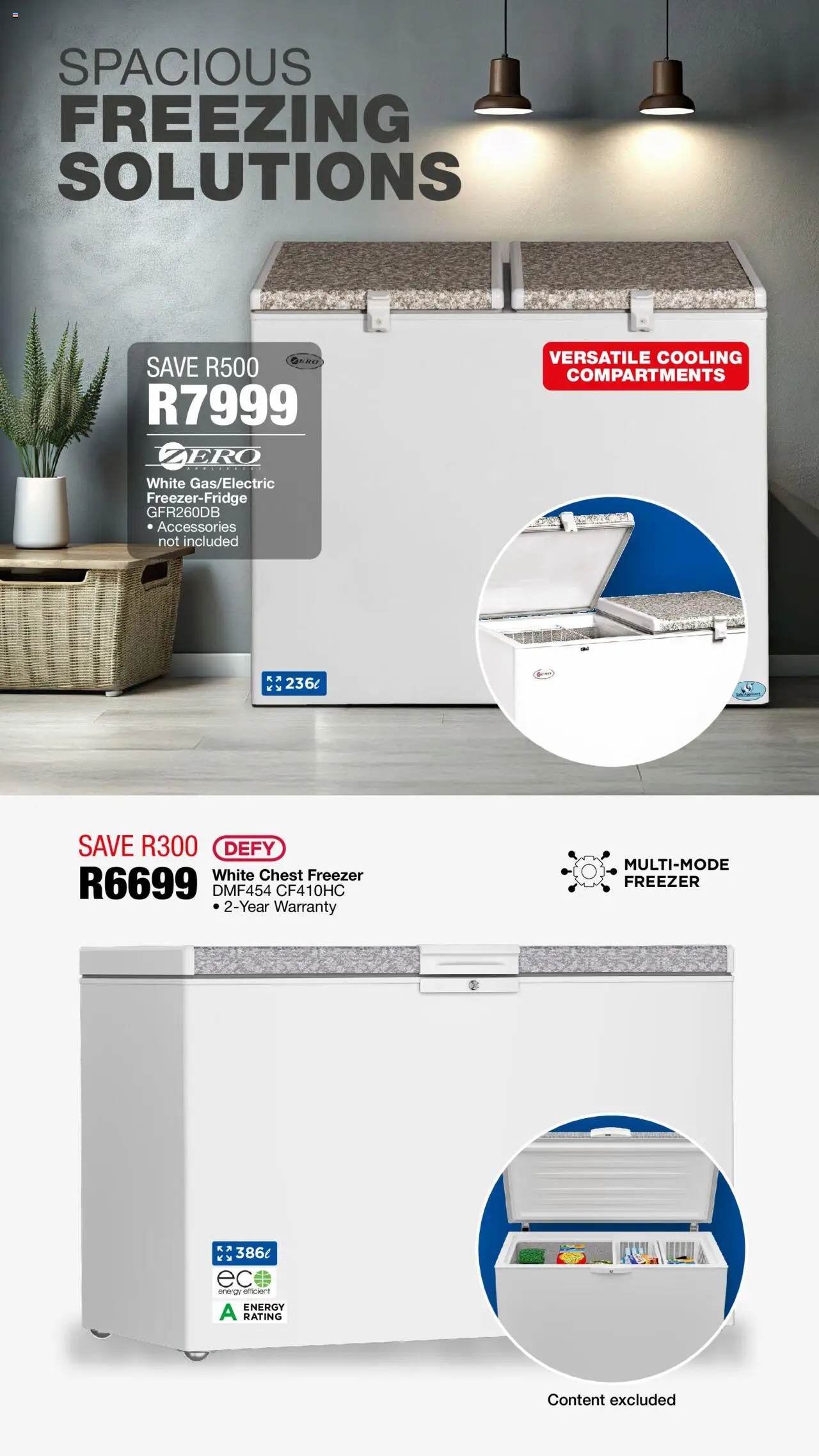 OK Furniture Catalogue │ valid from 11.08.2025 | Page: 5 | Products: Freezer, Chest freezer