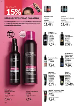 Pré-visualização Reconstruction Sérum, Reconstruction Serum. válido de 01.10.2025 | Página: 182 | Produtos: Agua, Shampoo, Sérum, Creme
