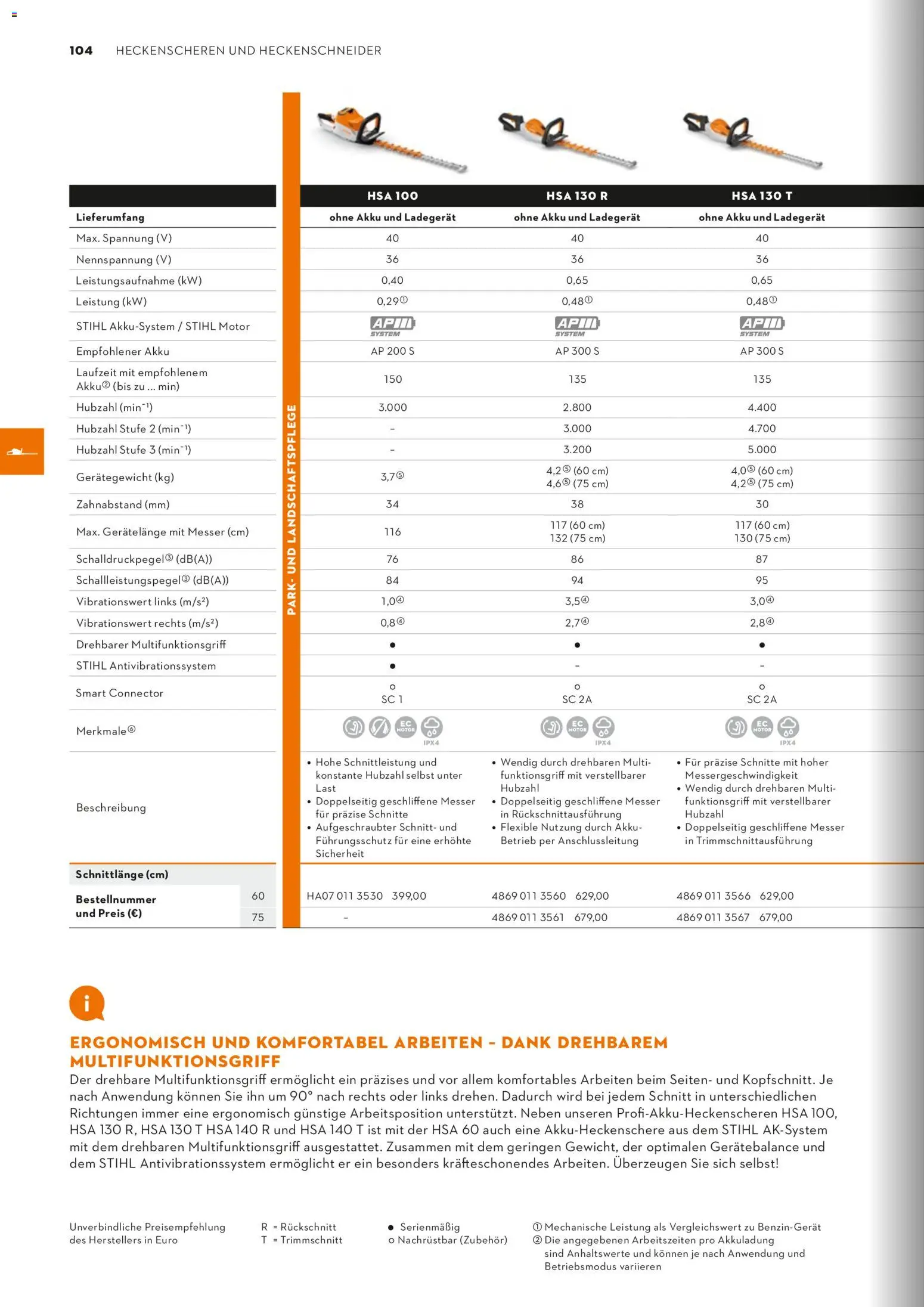 STIHL Katalog – gültig ab 01.01.2026 | Seite: 104 | Produkte: Ladegerät