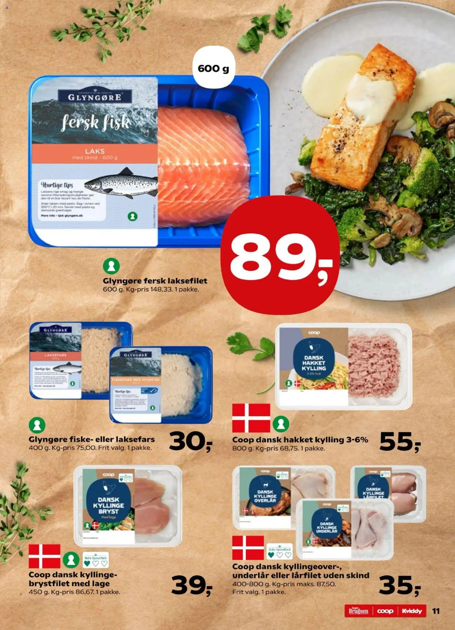 Kvickly tilbudsavis – gyldig fra 17.04.2026 | Side: 11 | Produkter: Fisk