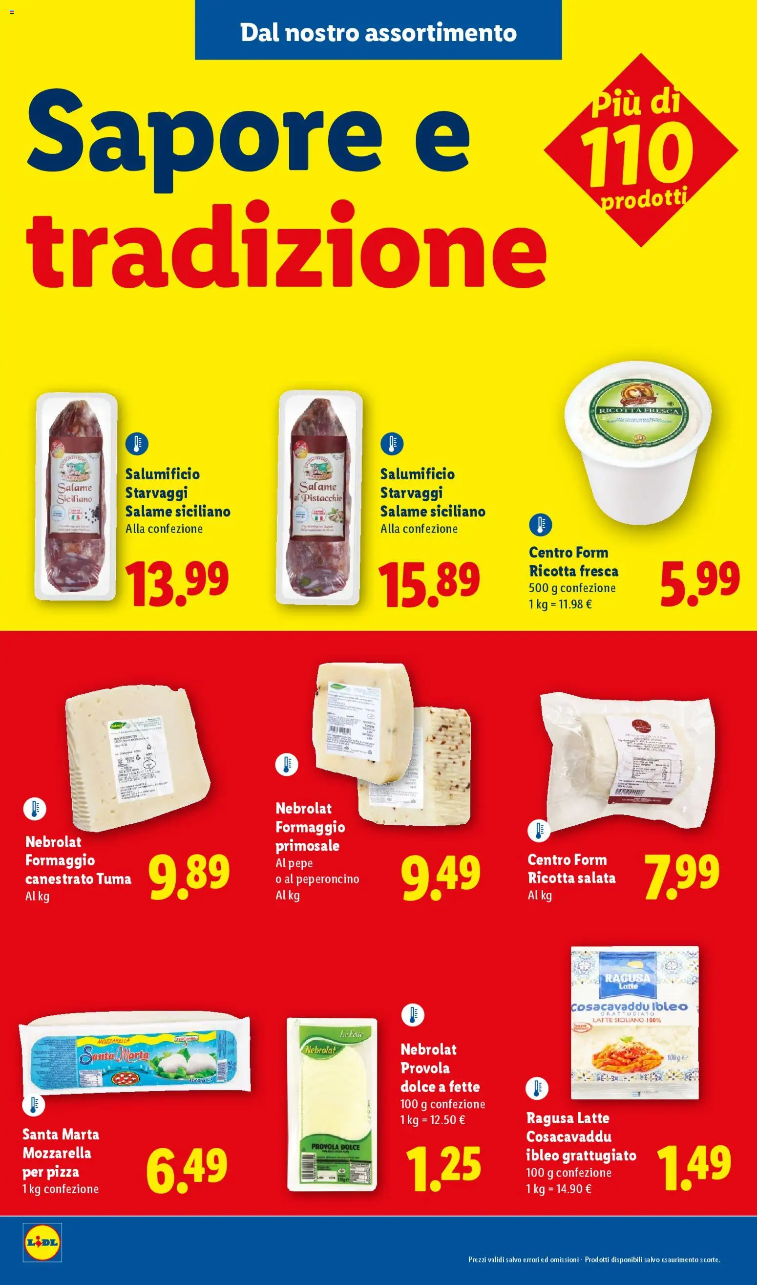 Volantino Lidl del 09.03.2026 | Pagina: 2 | Prodotti: Pizza, Pepe, Provola, Ricotta