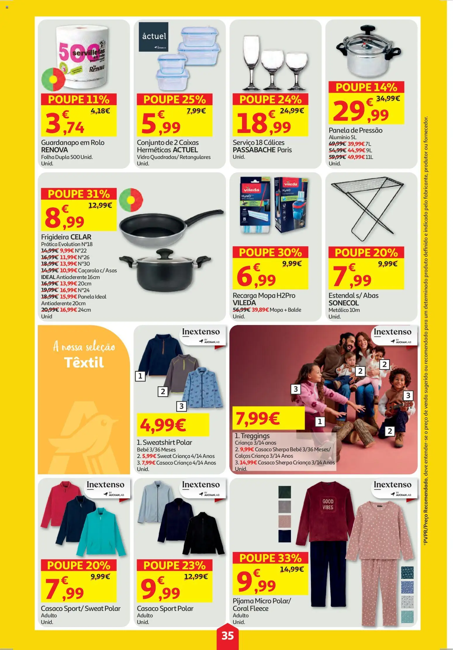 Auchan folheto │ válido de 06.11.2025 | Página: 35 | Produtos: Casaco, Balde, Sweatshirt, Frigideira