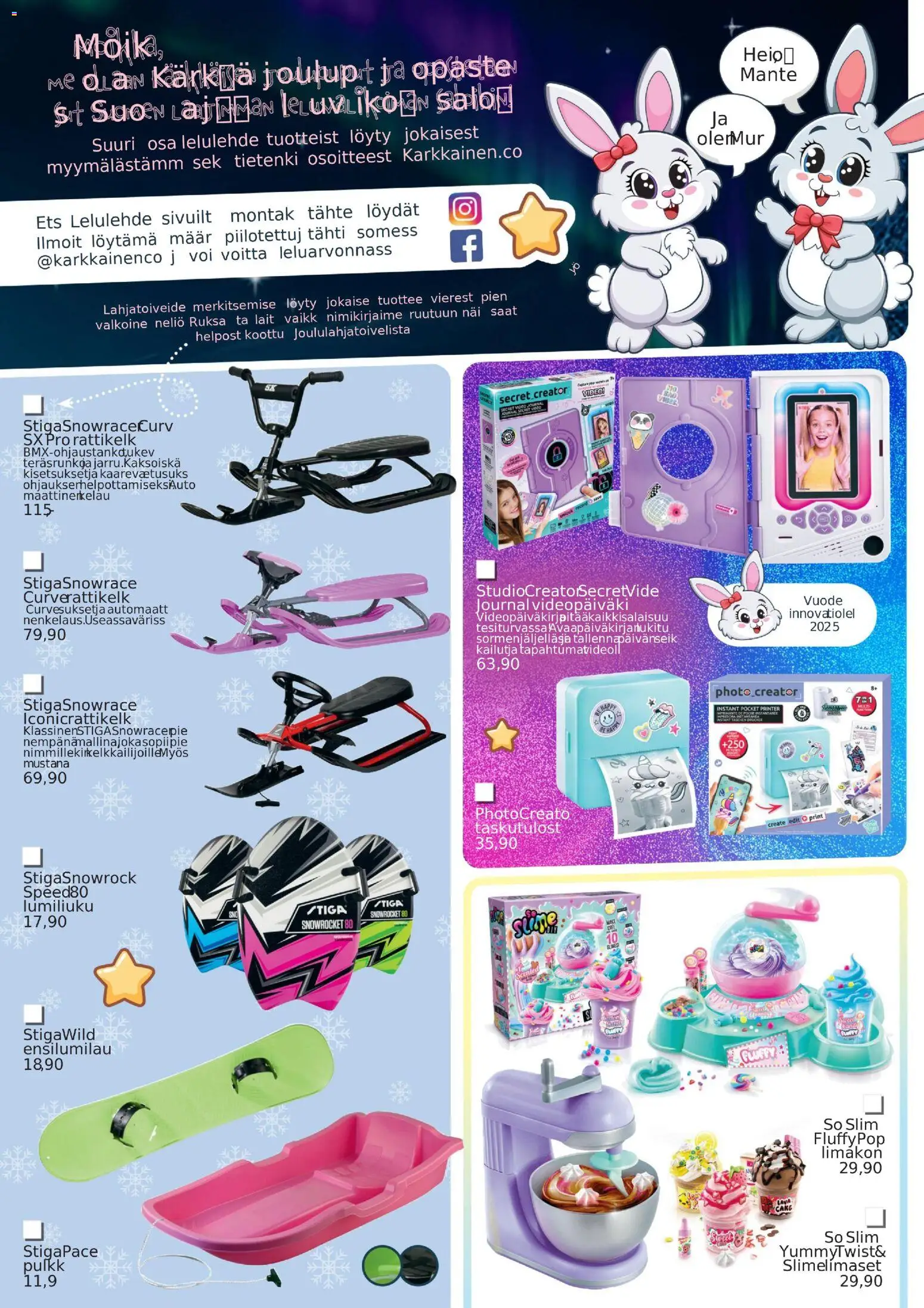 Kärkkäinen - Kärkkäinen Lelulehti 2025 – voimassa 04.11.2025 alkaen | Sivu: 2 | Tuotteet: Voi, Video