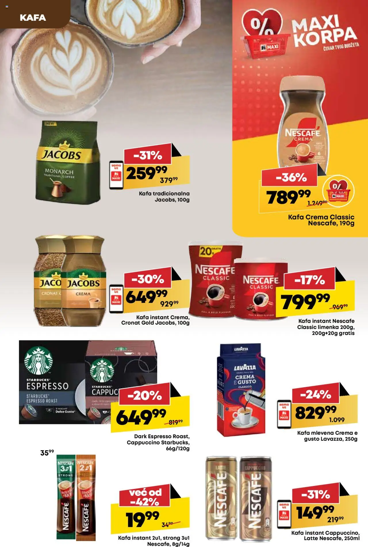 Maxi katalog - važi od 03.07.2025 | Strana: 28 | Proizvode: Korpa, Kafa, Nescafé, Lavazza