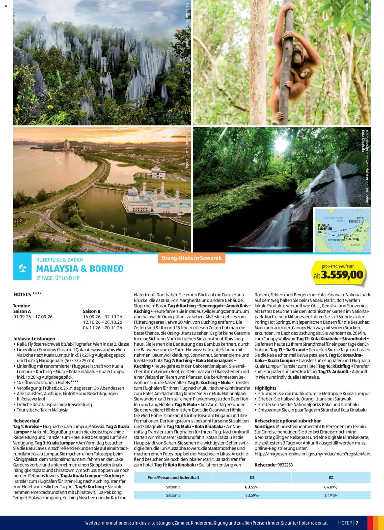 Hofer - Hofer Reisen Katalog gültig ab 01.04.2026 | Seite: 7