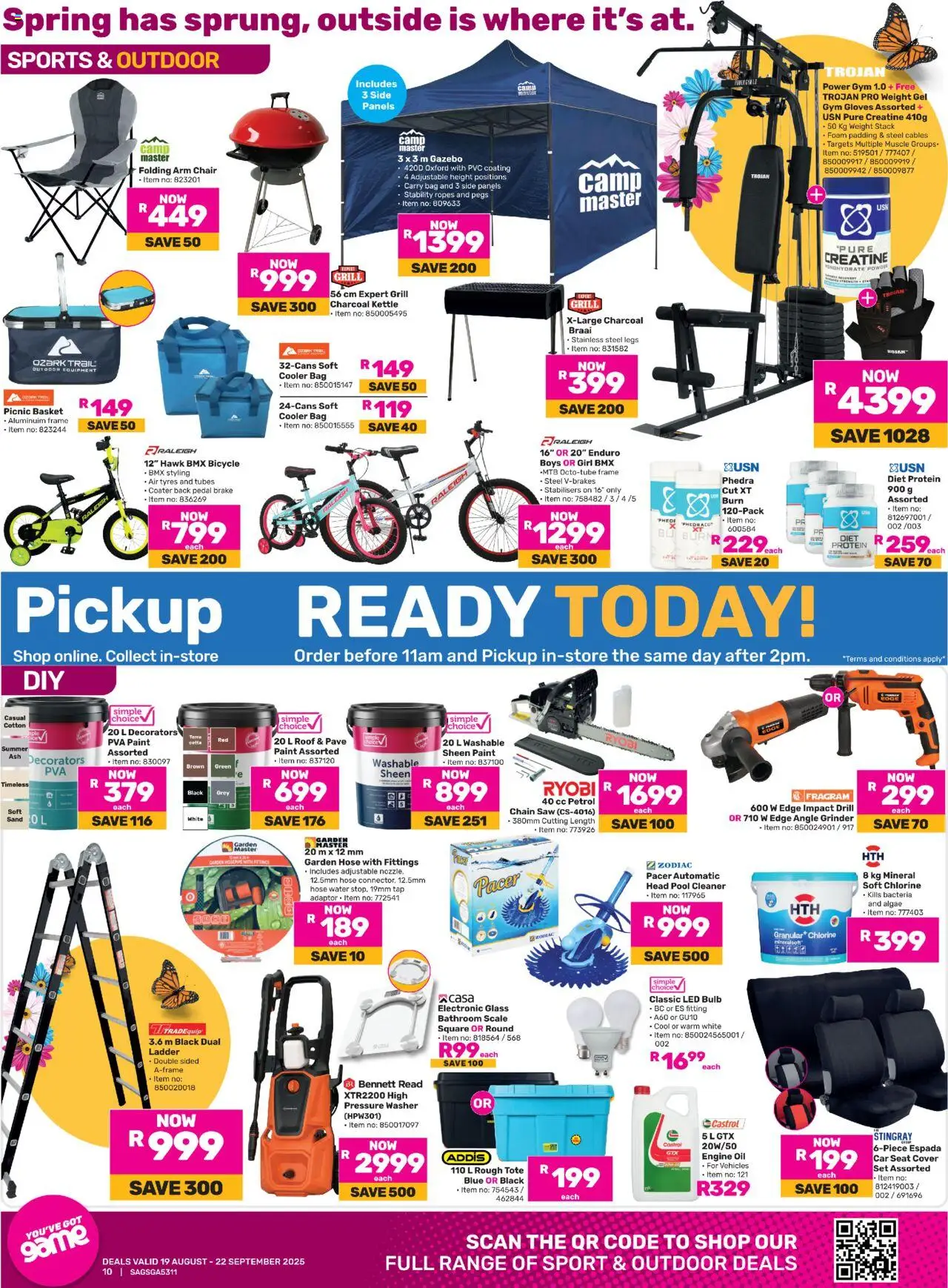 Game Specials │ valid from 19.08.2025 | Page: 10 | Products: Gloves, Grill, Grinder, Tap