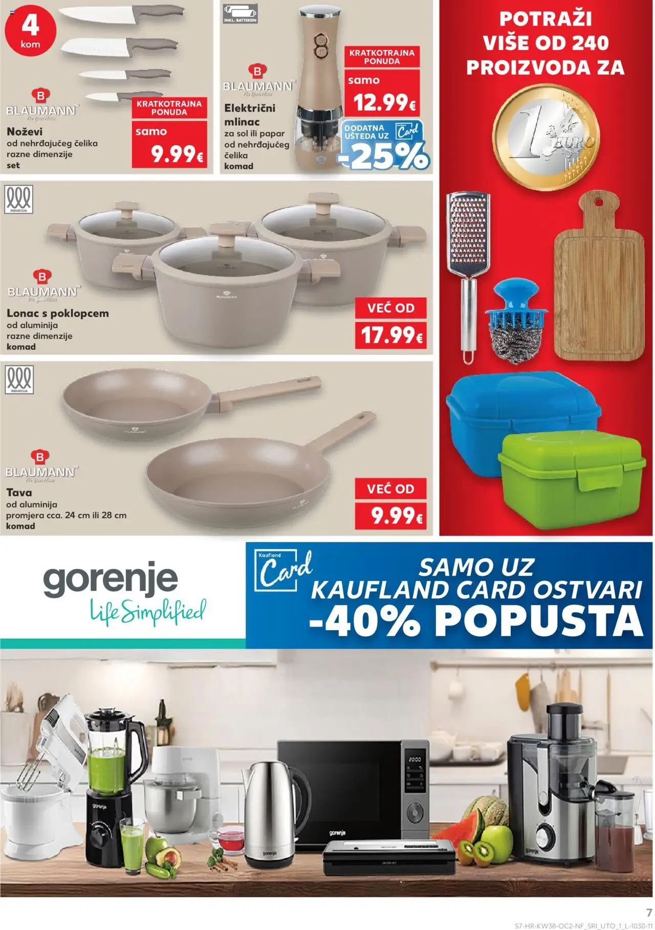 Kaufland katalog | vrijedi od 17.09.2025 | Stranica: 7 | Proizvodi: Sol, Papar, Tava, Lonac