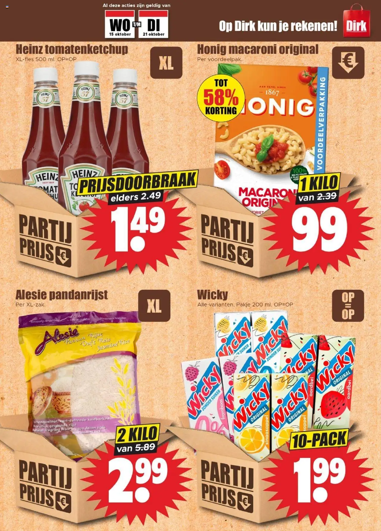 {H1} | Pagina: 18 | Producten: Rijst, Waffelini, Tafel, Aardbei