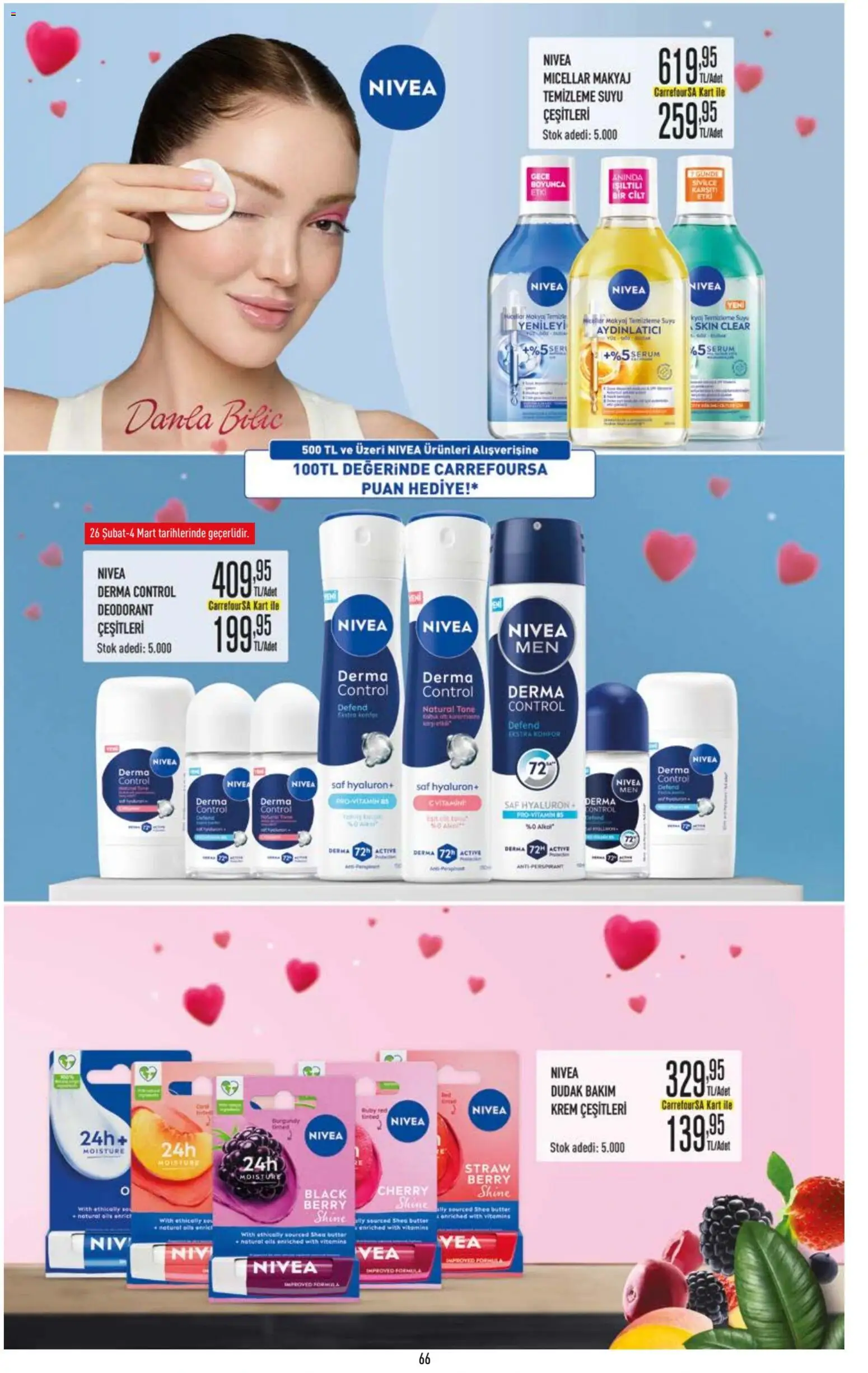 CarrefourSA Katalog - 26.02.2026 tarihinden itibaren geçerlidir | Sayfa: 66 | Ürünler: Krem, Deodorant, Antiperspirant, Makyaj