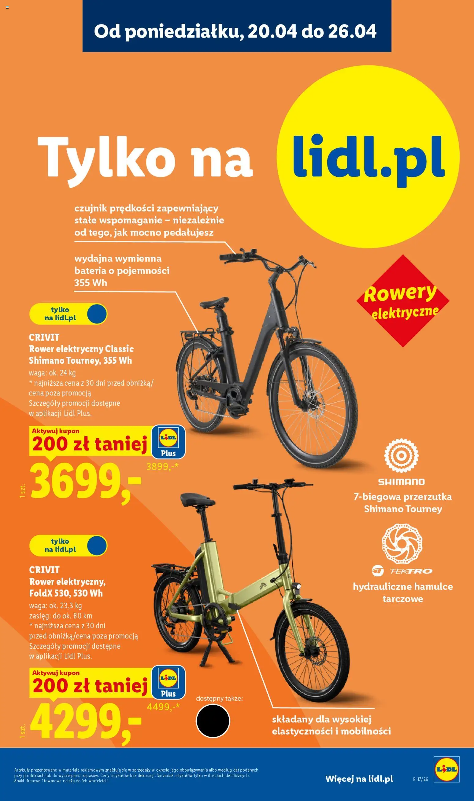 Lidl Katalog od 20.04.2026 | Strona: 25 | Produkty: Waga, Rower, Bateria