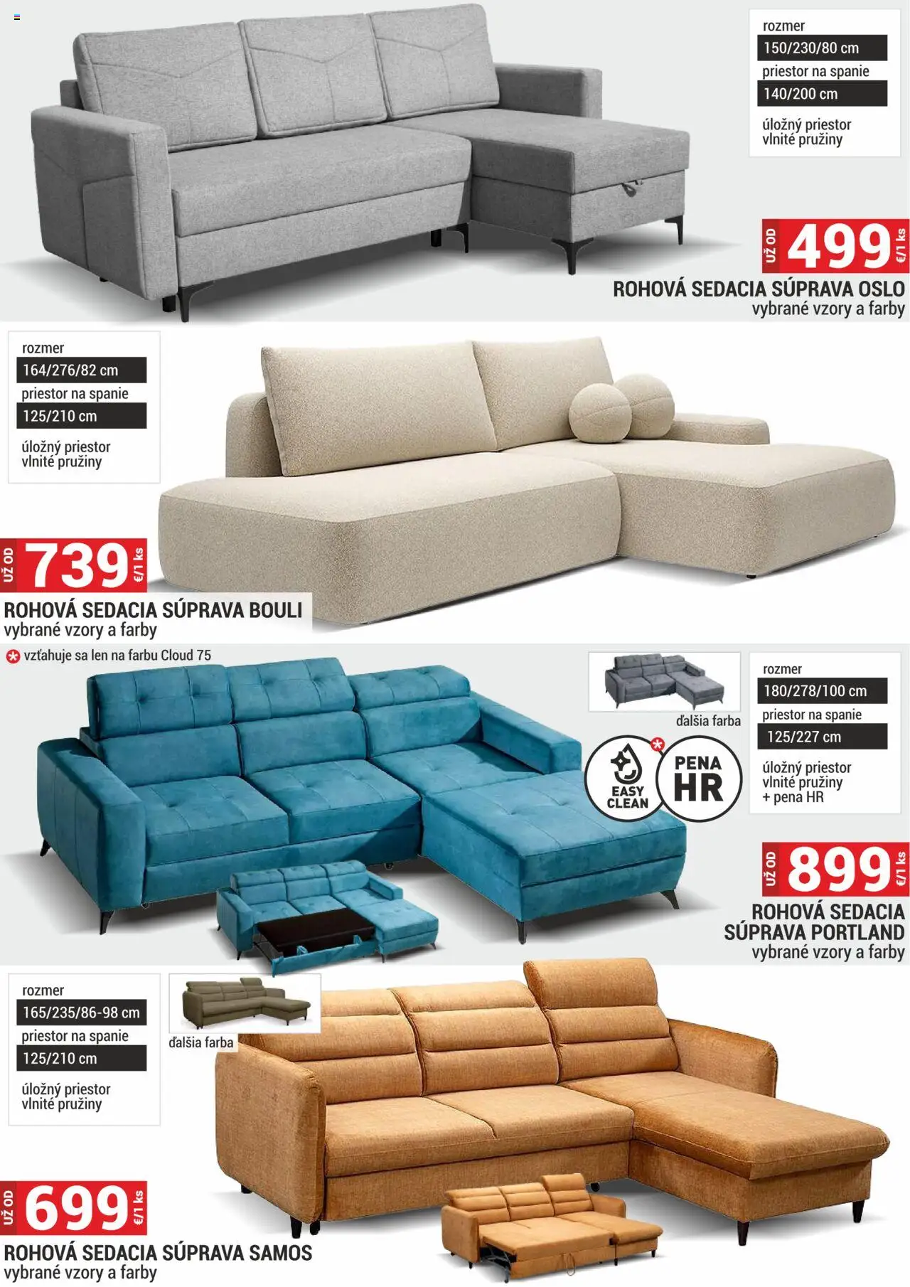 Merkury Market nábytok, sedačky, matrace │ platný od 01.08.2025 | Strana: 35 | Produkty: Rohová sedacia súprava, Sedacia súprava