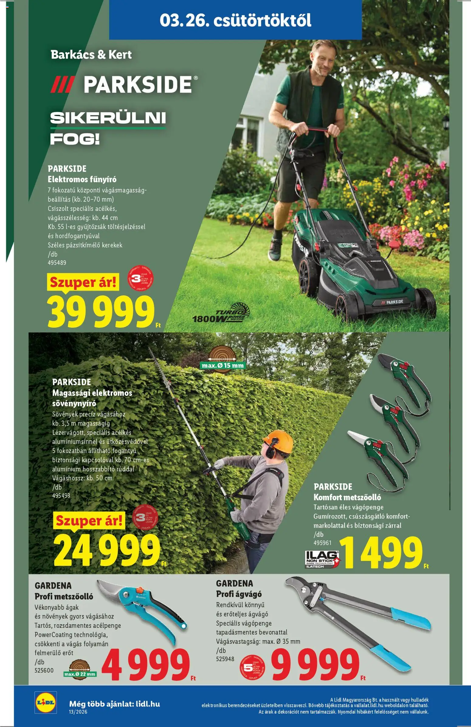 Lidl akciós ujság - amely érvényes a következő dátumtól: 26.03.2026 | Oldal: 36