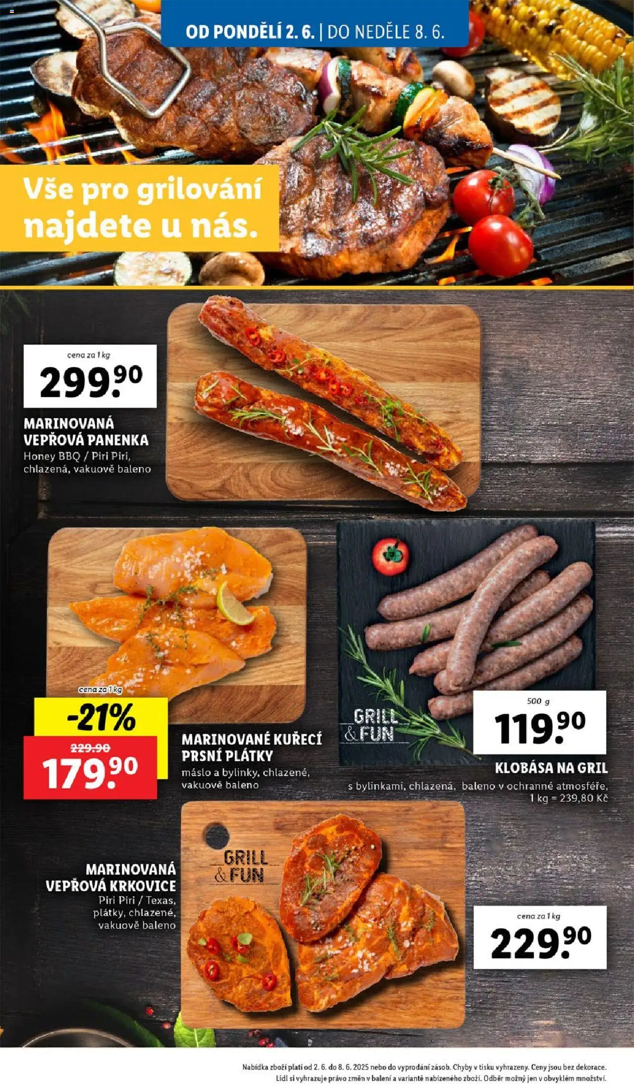 Lidl leták od 02.06.2025 | Strana: 32 | Produkty: Piri piri, Klobása, Vepřová panenka, Krkovice