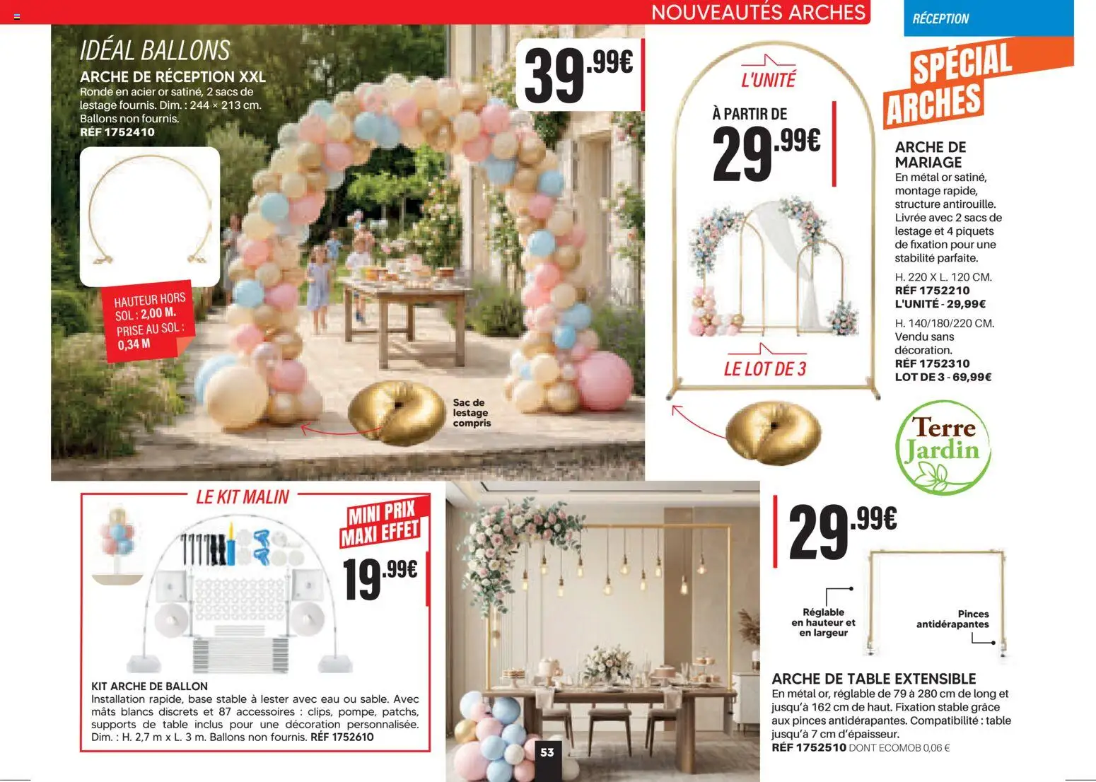 {H1} | Page: 53 | Produits: Arche de table, Base, Table extensible, Prise