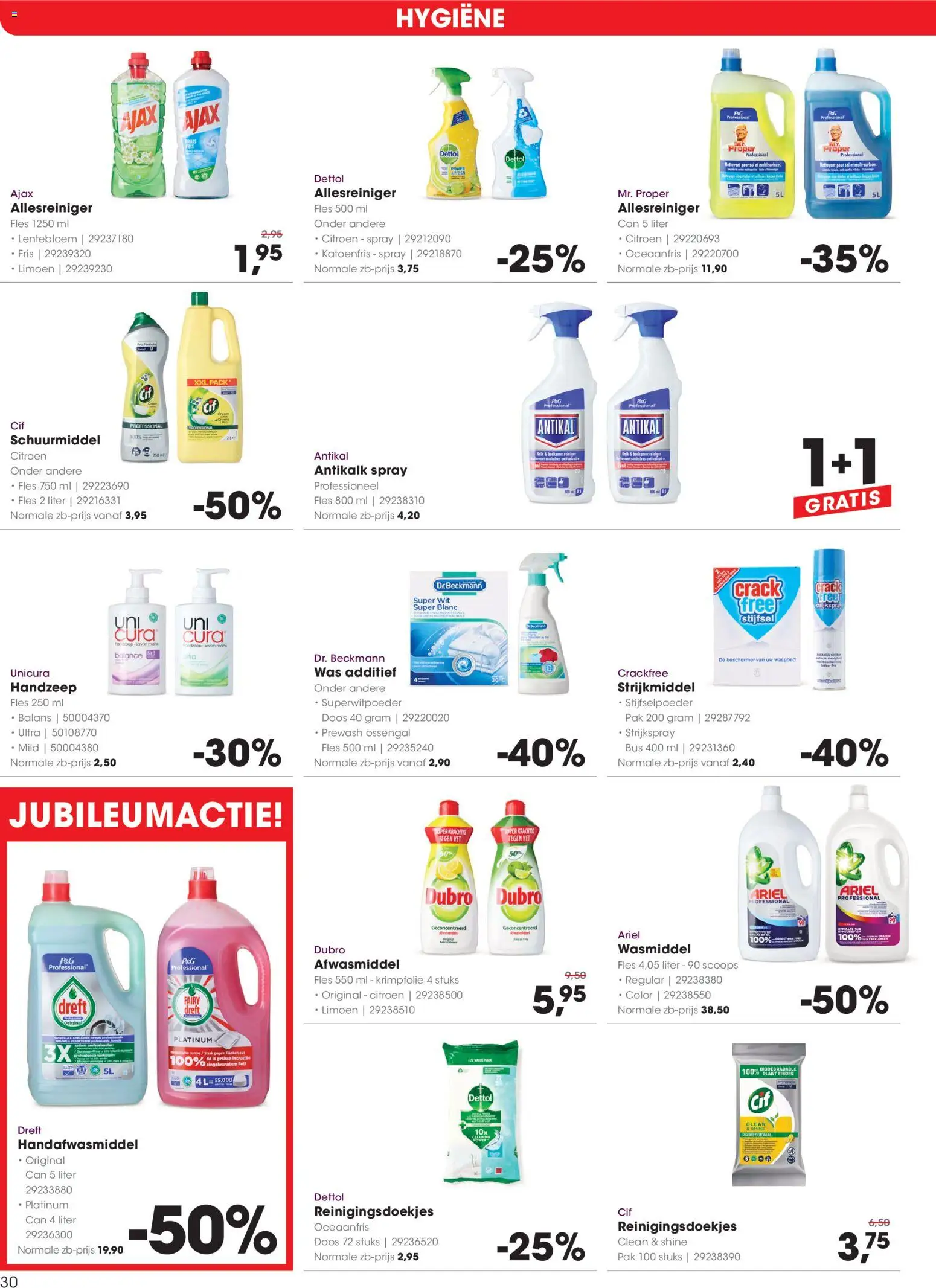 {H1} | Pagina: 30 | Producten: Limoen, Wasmiddel, Was, Wasgoed