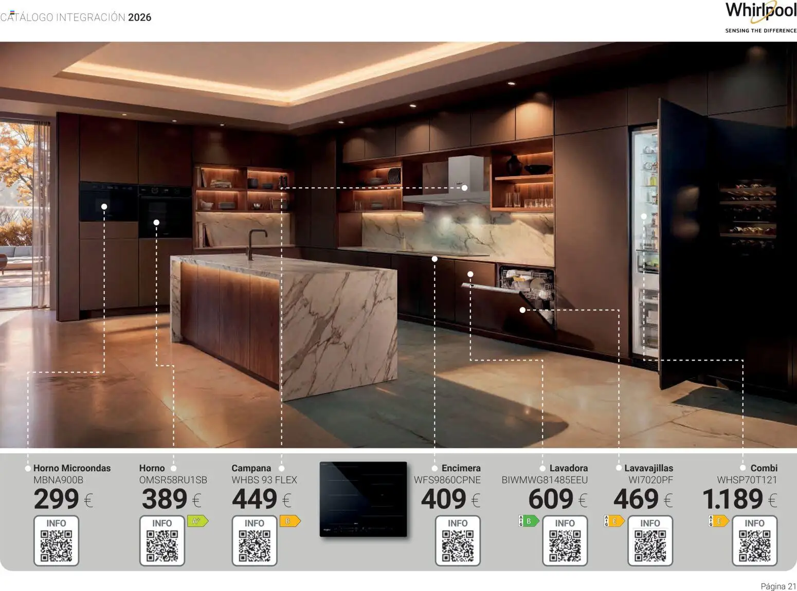 Milar folleto │ válido desde el 01.04.2026 | Página: 21 | Productos: Lavadora, Horno microondas, Lavavajillas, Combi