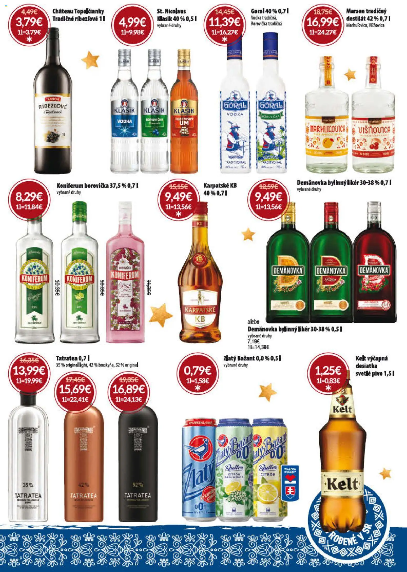 Nové Nitrazdroj akcie – leták je platný od 15.12.2025 | Strana: 9 | Produkty: Borovička, Kelt, Koniferum, Zlatý Bažant