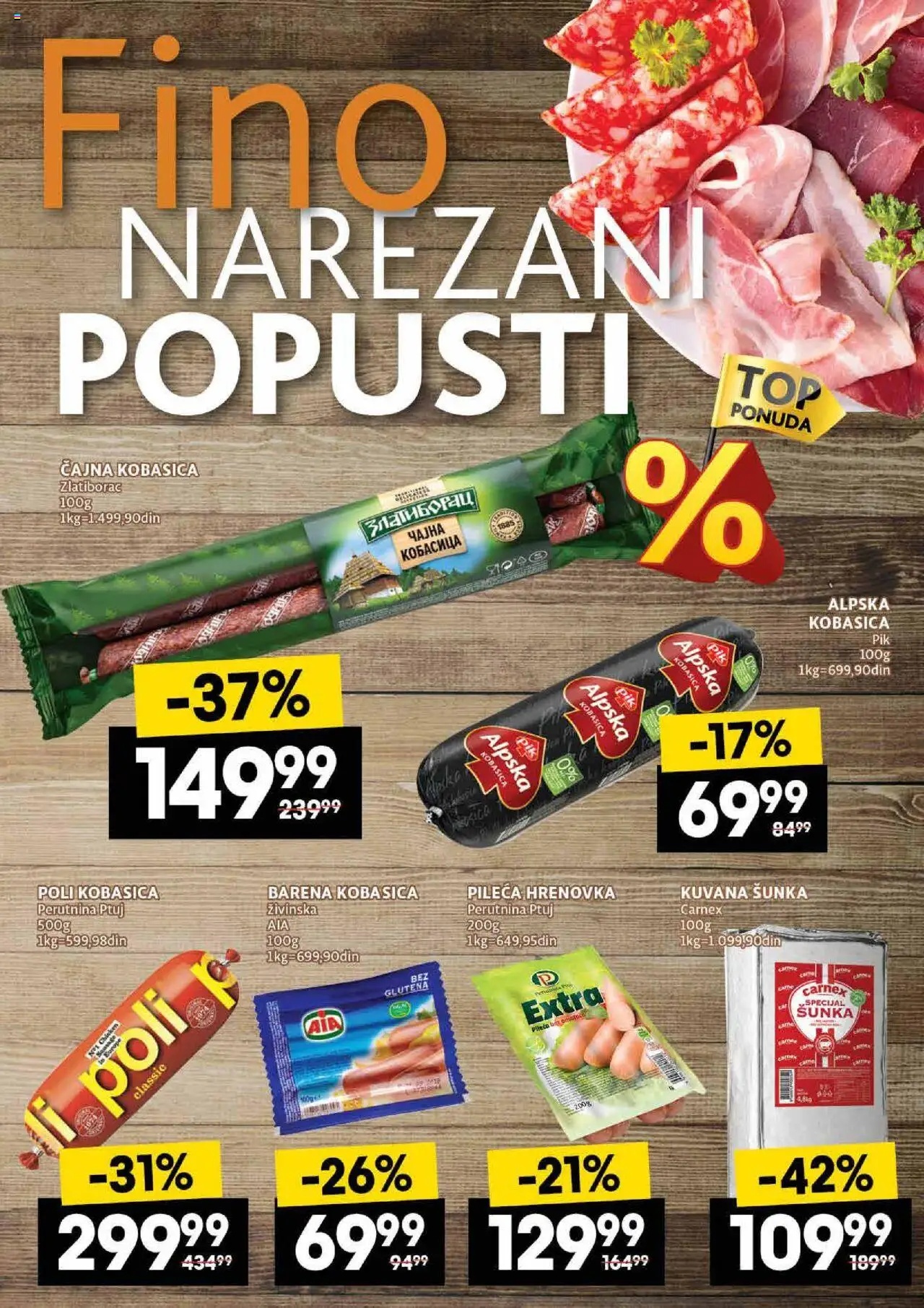 Idea katalog - važi od 07.08.2025 | Strana: 17 | Proizvode: Perutnina Ptuj, Šunka, Kobasica