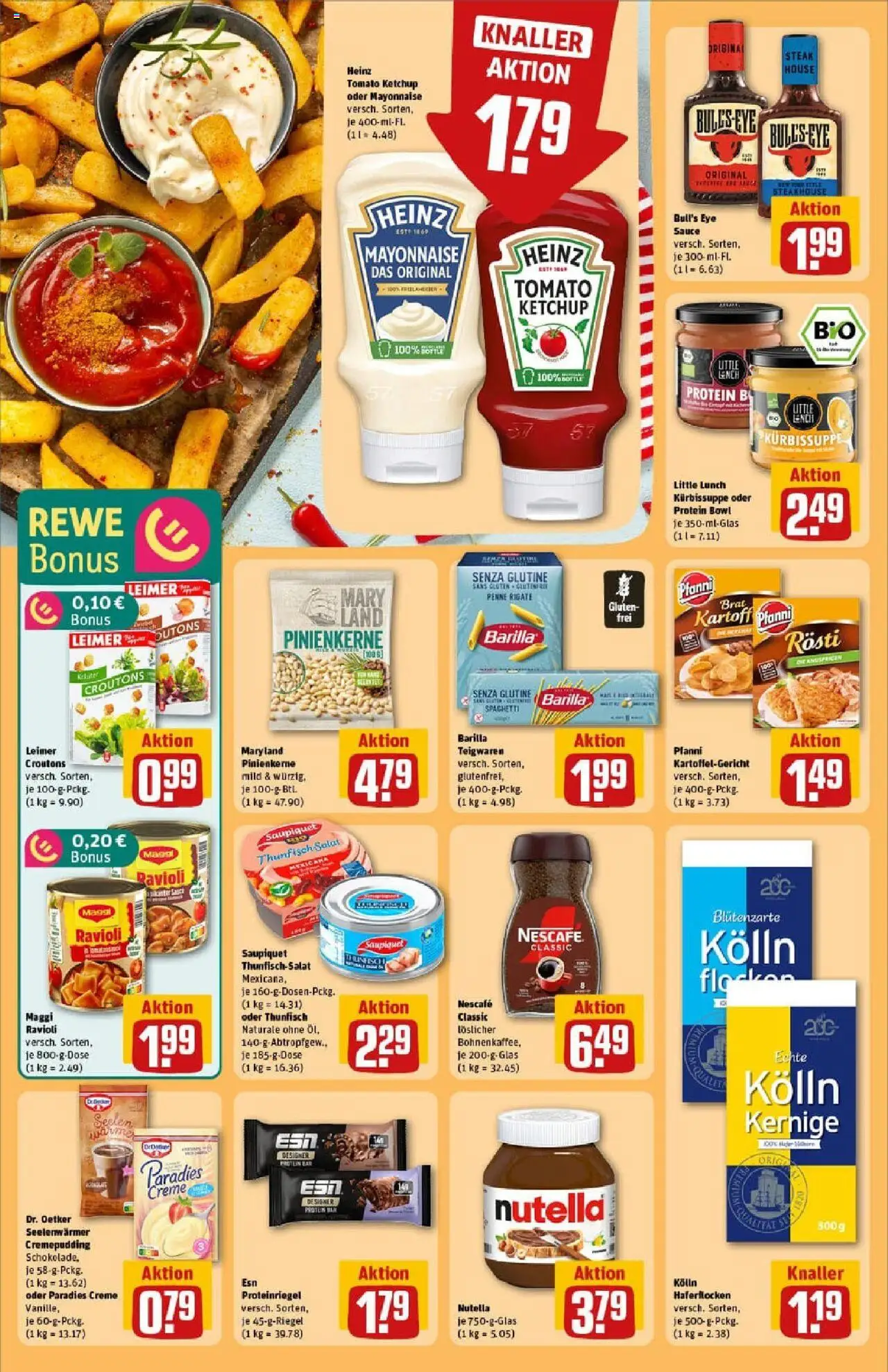 Rewe prospekt Kassel / Niederzwehren	 - gültig ab dem 06.07.2025 | Seite: 20 | Produkte: Thunfisch, Nutella, Steak, Ketchup
