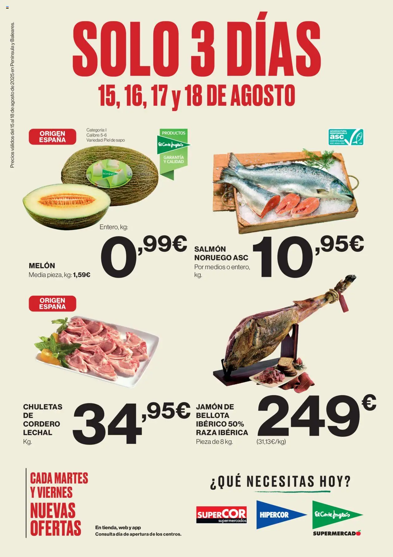 Supercor Península y Baleares │ válido desde el 15.08.2025 | Página: 1 | Productos: Φορτιστής, Jamón, Φίλτρο καφέ