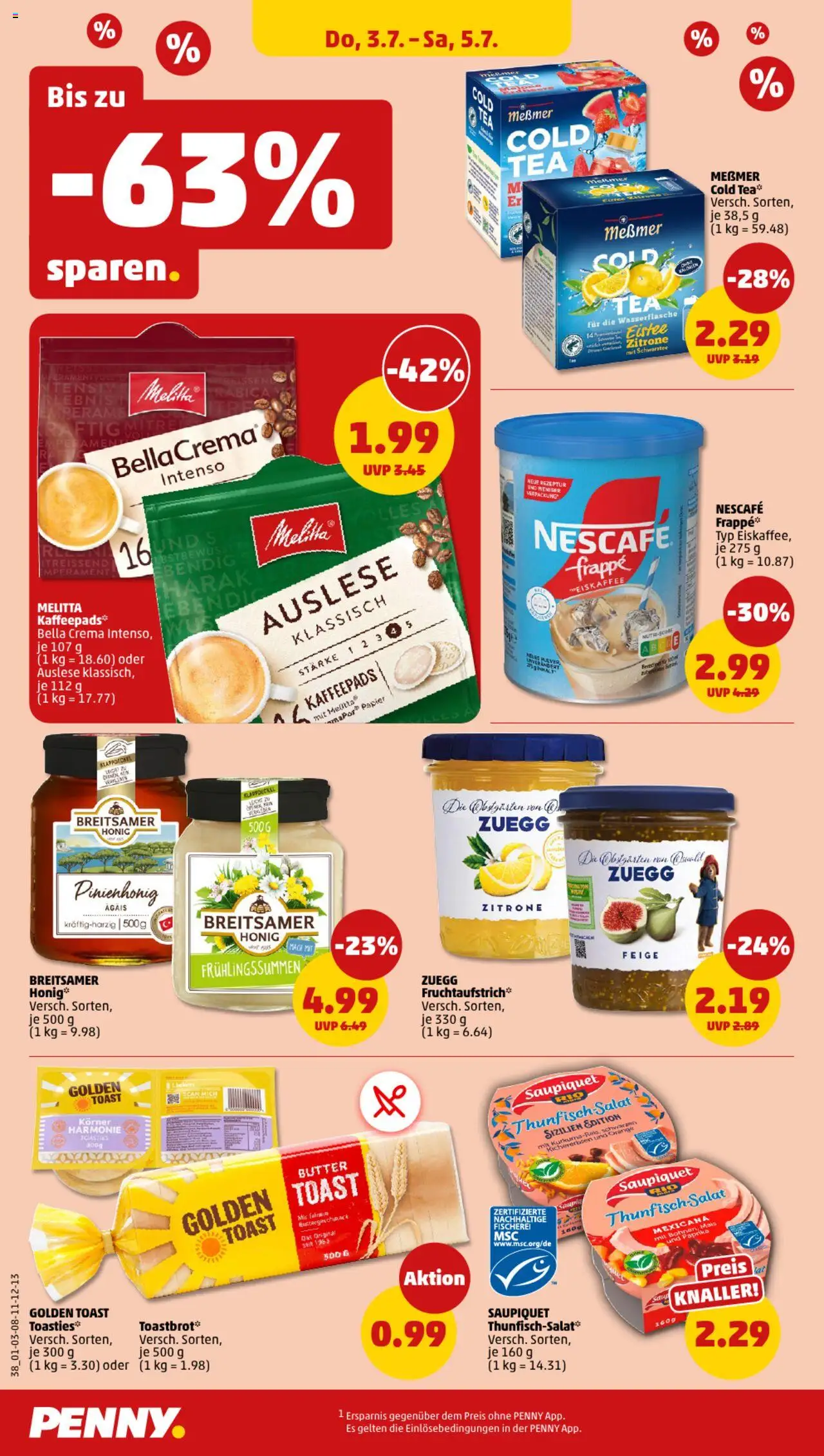 Penny Prospekt 	 - gültig ab dem 30.06.2025 | Seite: 38 | Produkte: Butter, Toast, Messmer, Zitrone