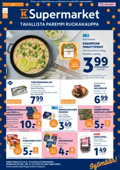 K-Supermarket-mainoslehti voimassa 16.10.2025 alkaen