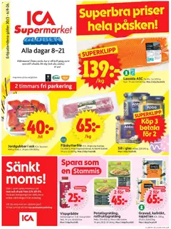 ICA Supermarket - Stockholm Globen - Förhandsvisning av reklamblad från butik ICA Supermarket aktuell från 30.03.2026