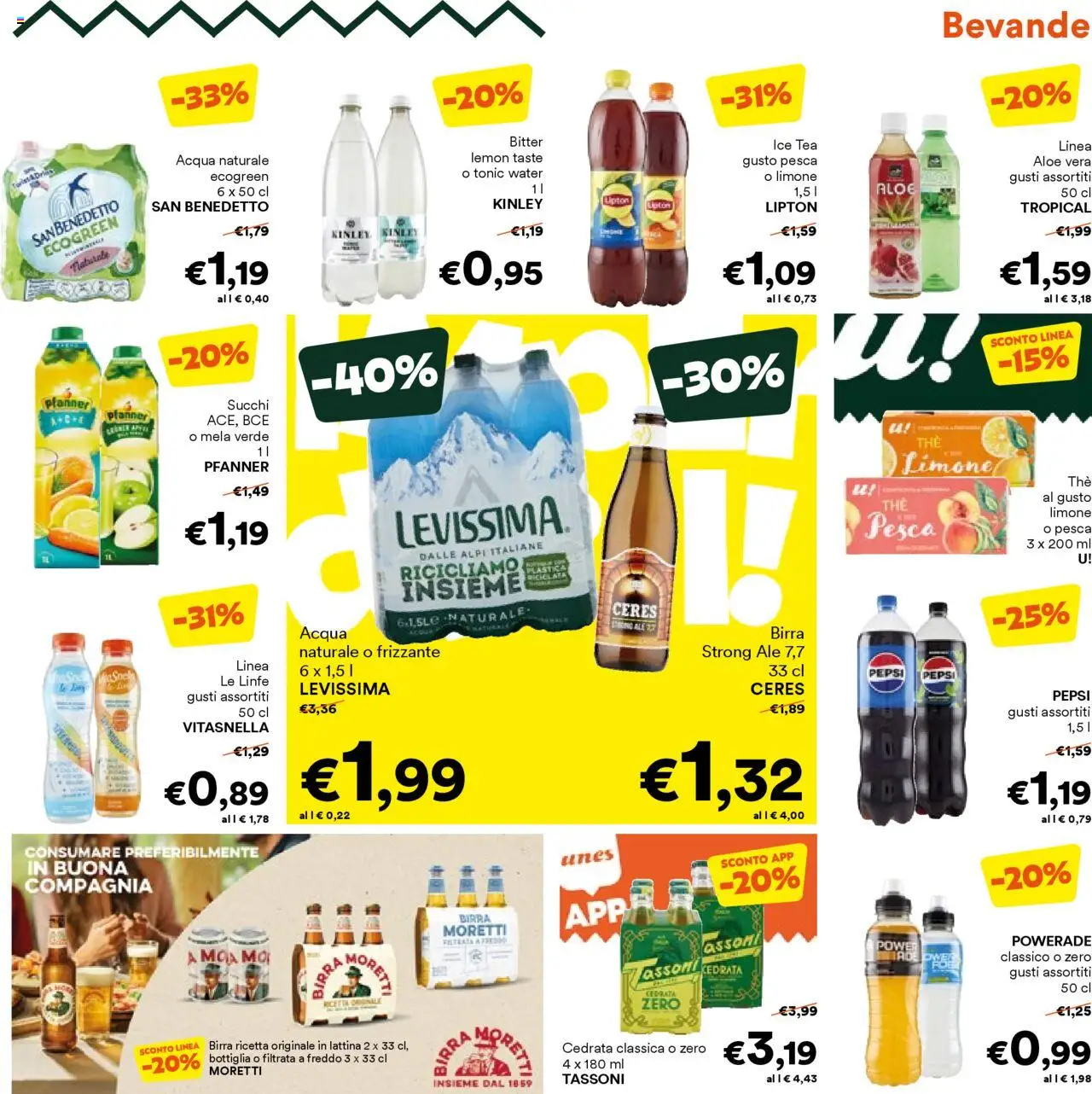 Volantino Unes del 27.08.2025 | Pagina: 11 | Prodotti: Birra, Acqua, Pesca, Acqua naturale