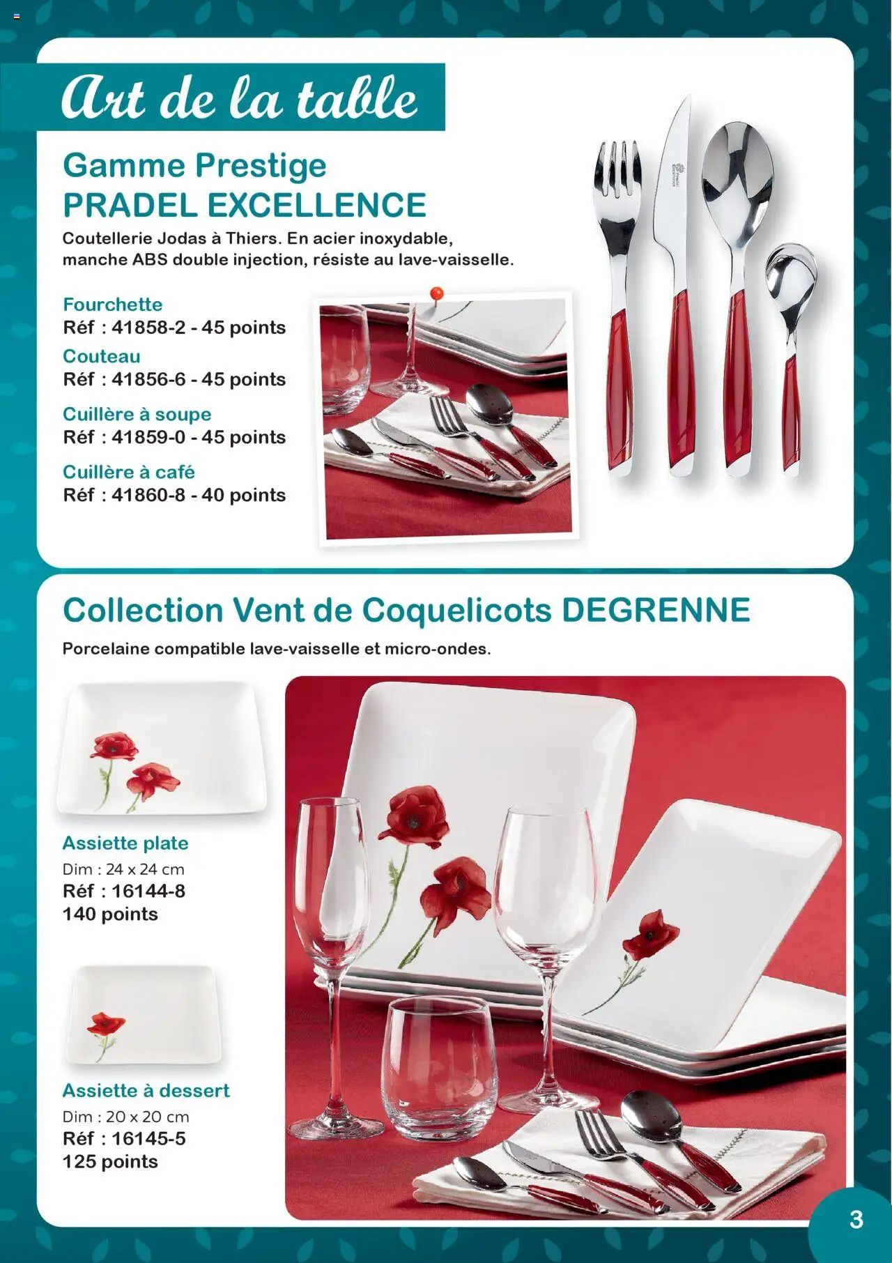  | Page: 3 | Produits: Soupe, Porcelaine, Table, Café