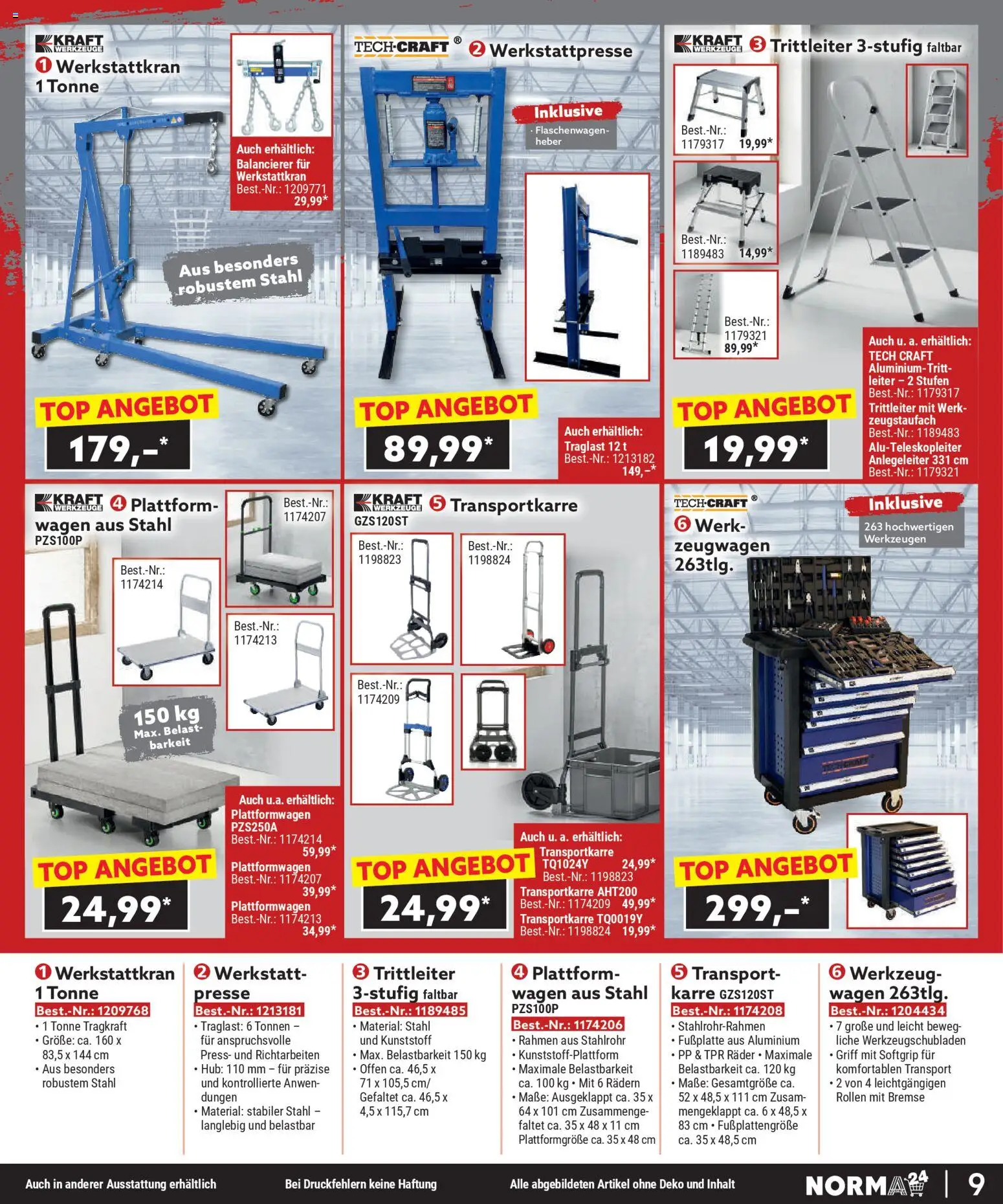 Norma Bestellmagazin  gültig ab 01.11.2025 | Seite: 9 | Produkte: Presse