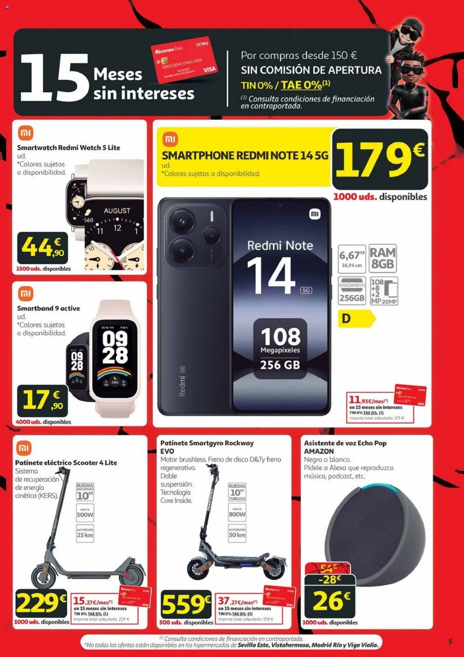 Alcampo - Black Friday Canarias │ válido desde el 20.11.2025 | Página: 5 | Productos: Smartphone, Cámara, Disco, Ελιές