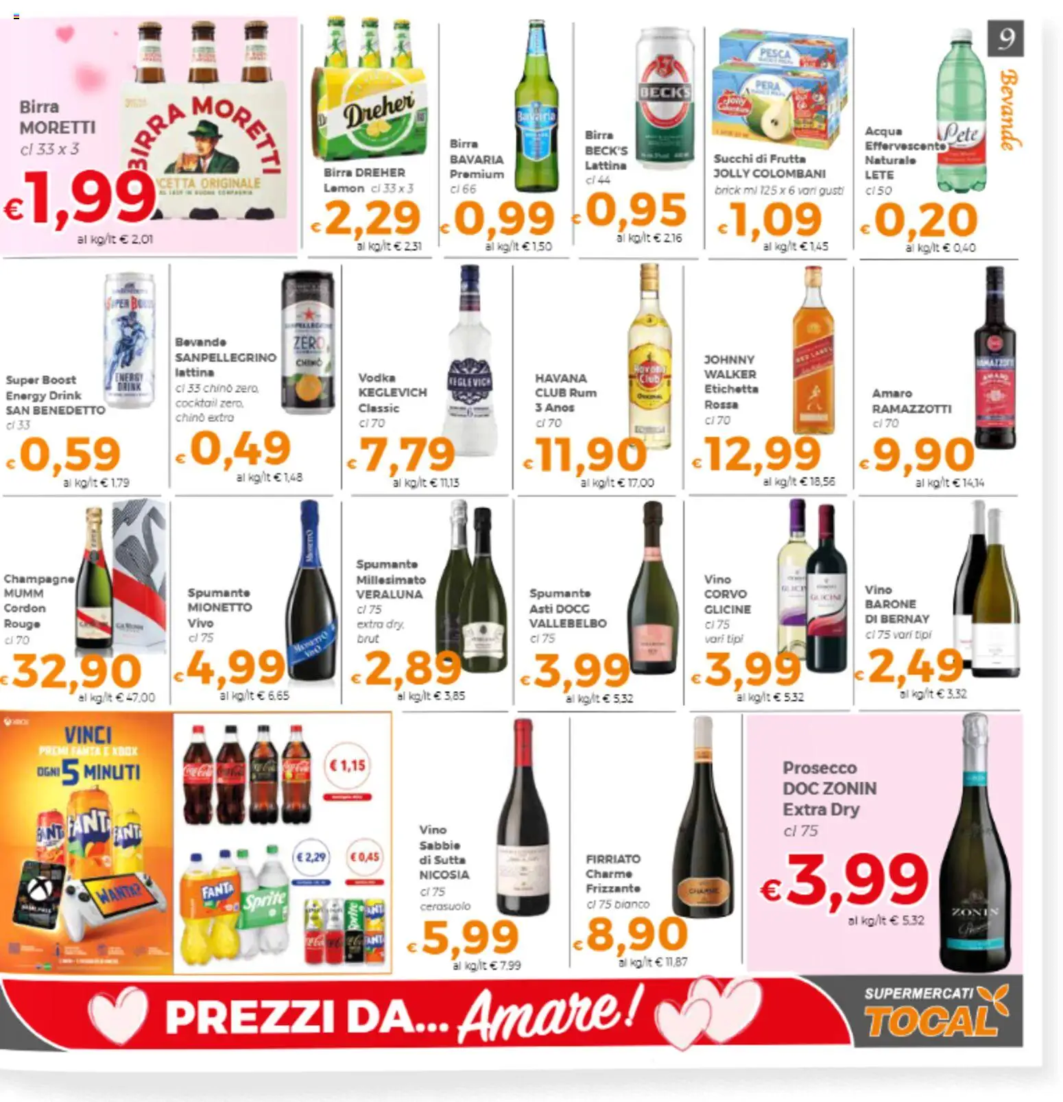 Volantino Tocal del 13.02.2026 | Pagina: 9 | Prodotti: Prosecco, Rum, Xbox, Amaro