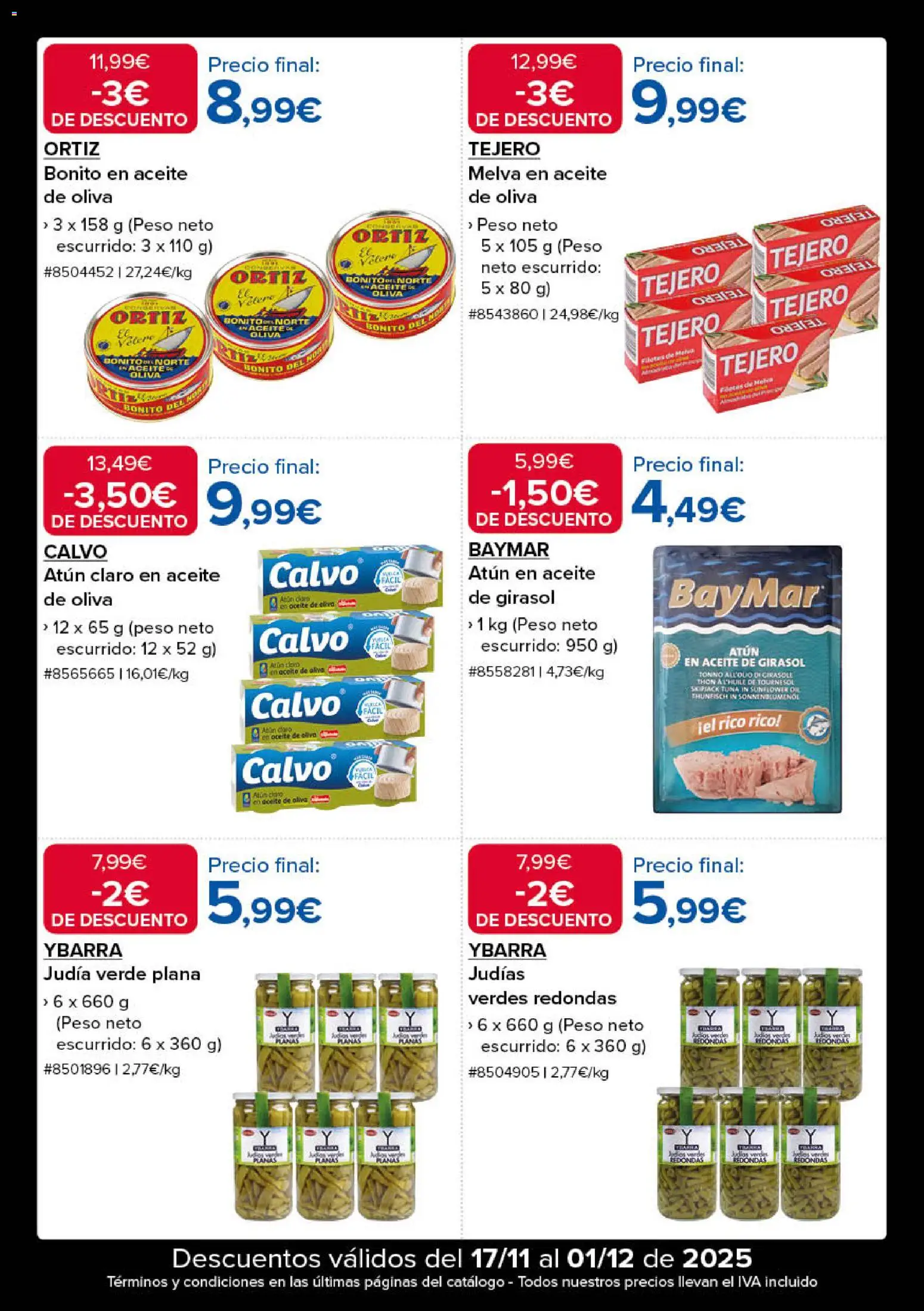 Costco Black Friday │ válido desde el 17.11.2025 | Página: 24 | Productos: Aceite de oliva, Aceite de girasol, Peso, Atún claro