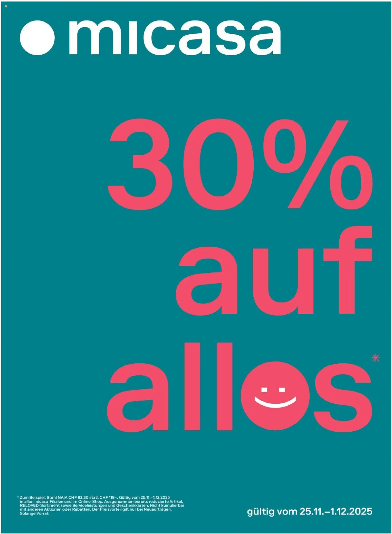 Migros Magazin – gültig ab 24.11.2025 | Seite: 44 | Produkte: Stuhl